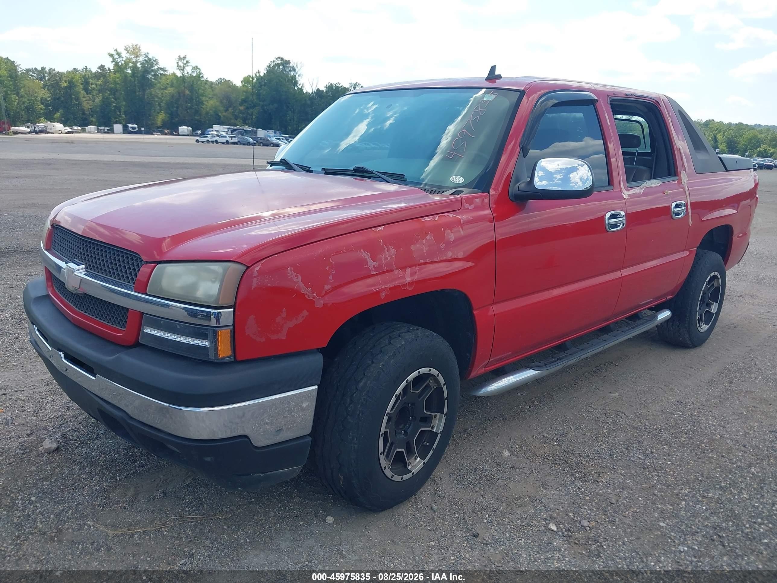 2006 Chevrolet Avalanche 1500 Ls Red vin: 3GNEC12Z26G185792