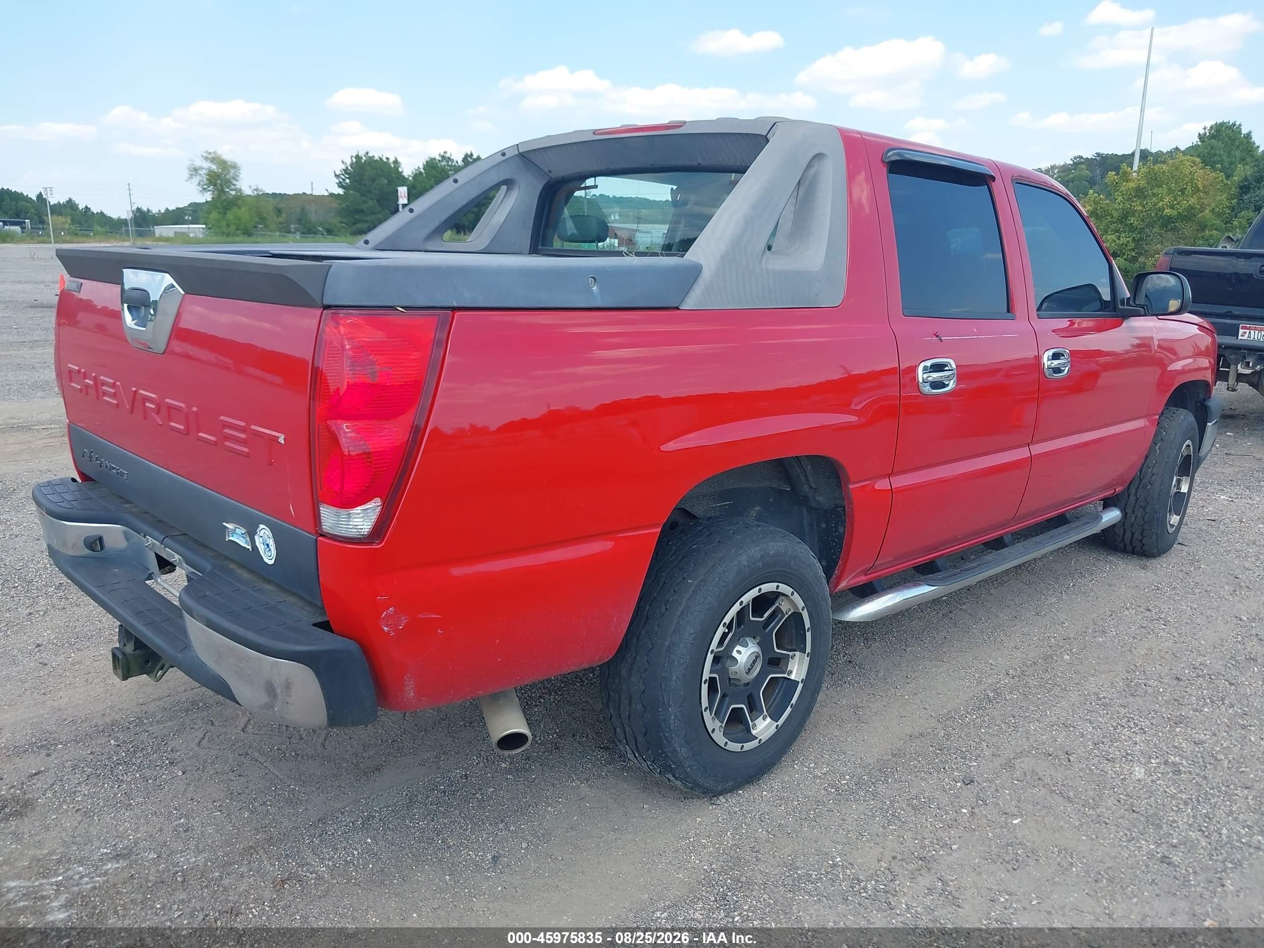 2006 Chevrolet Avalanche 1500 Ls Red vin: 3GNEC12Z26G185792