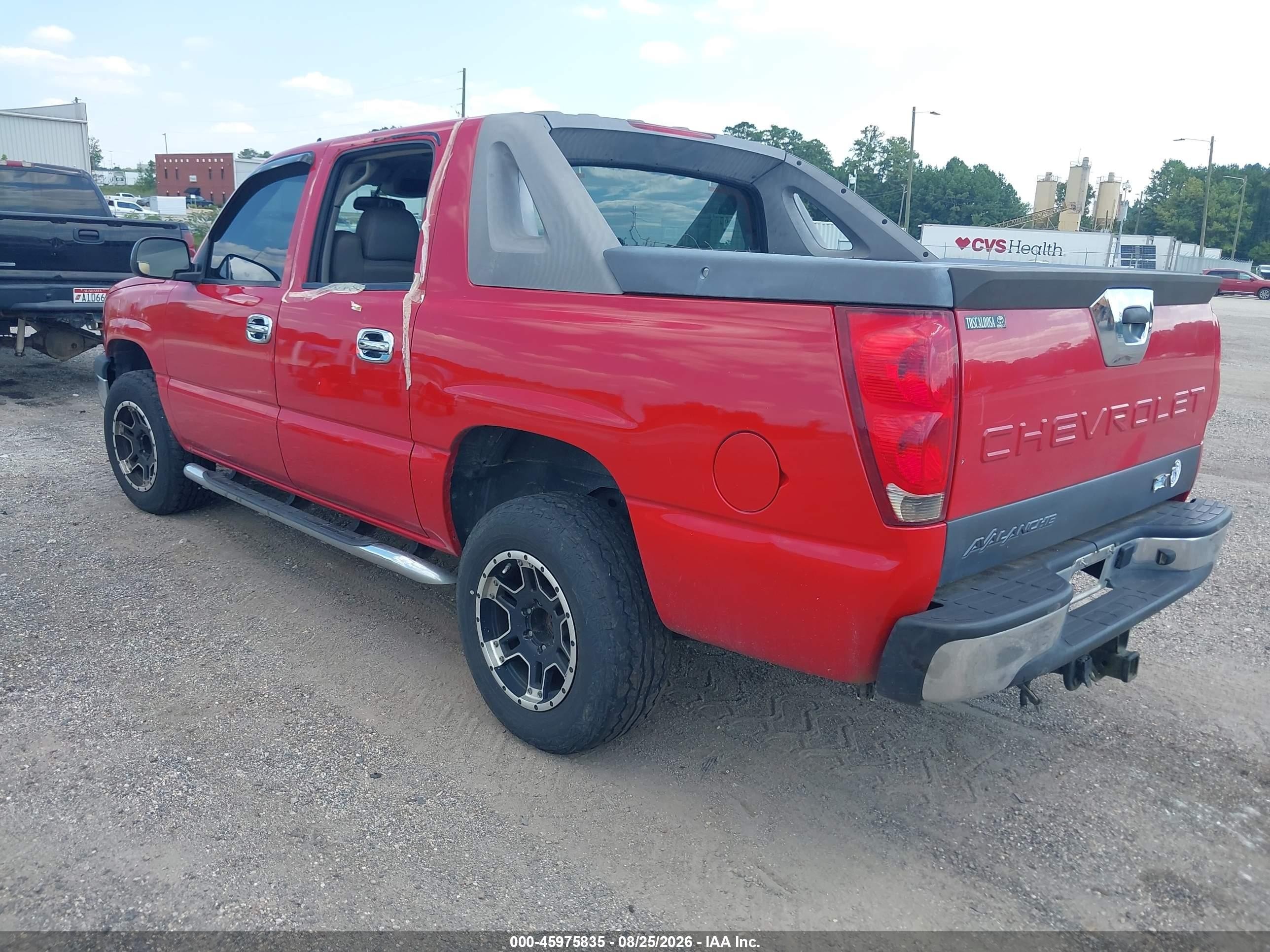 2006 Chevrolet Avalanche 1500 Ls Red vin: 3GNEC12Z26G185792