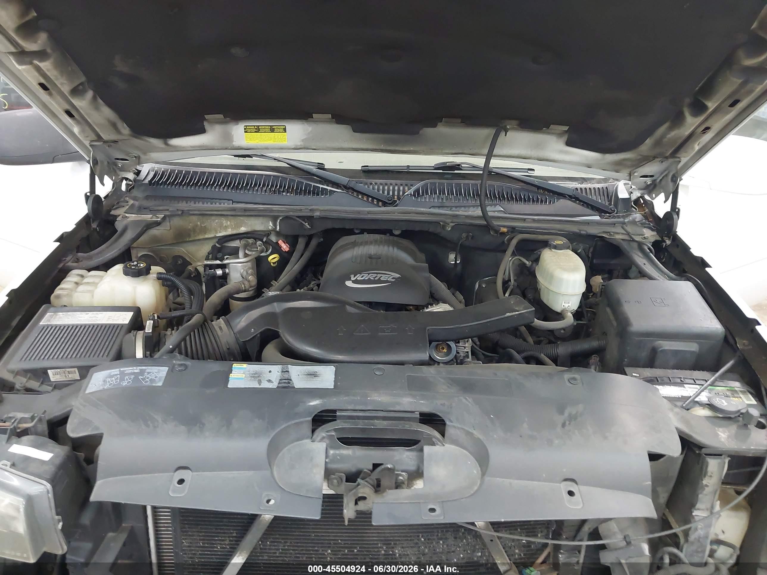 2005 Chevrolet Avalanche 1500 Ls White vin: 3GNEC12Z35G260966