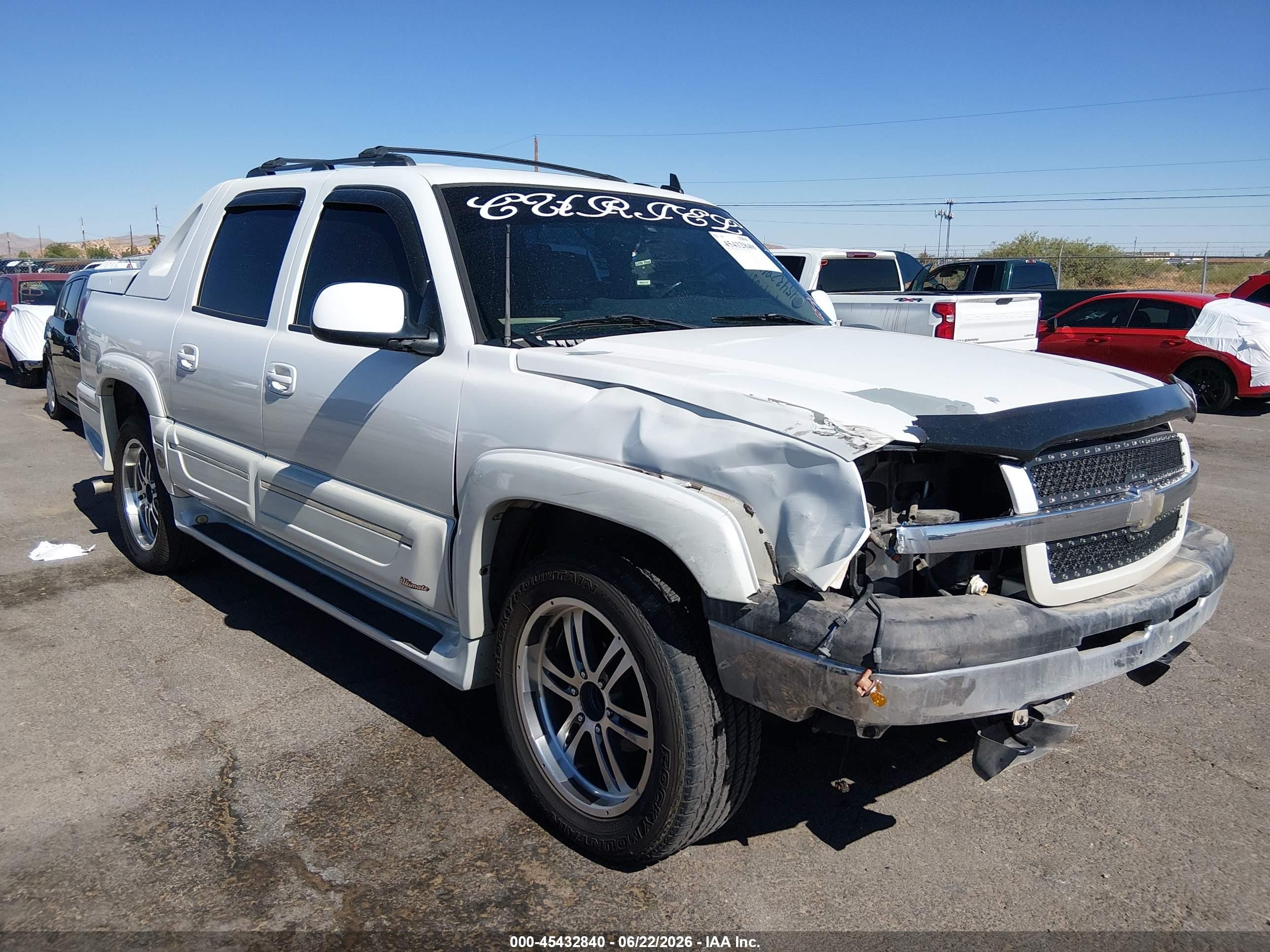 2006 Chevrolet Avalanche 1500 Z66 White vin: 3GNEC12Z36G112205