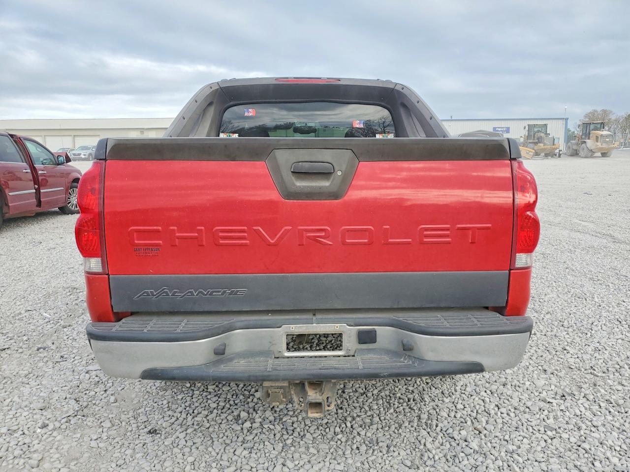 2006 Chevrolet Avalanche C1500 Red vin: 3GNEC12Z36G123740