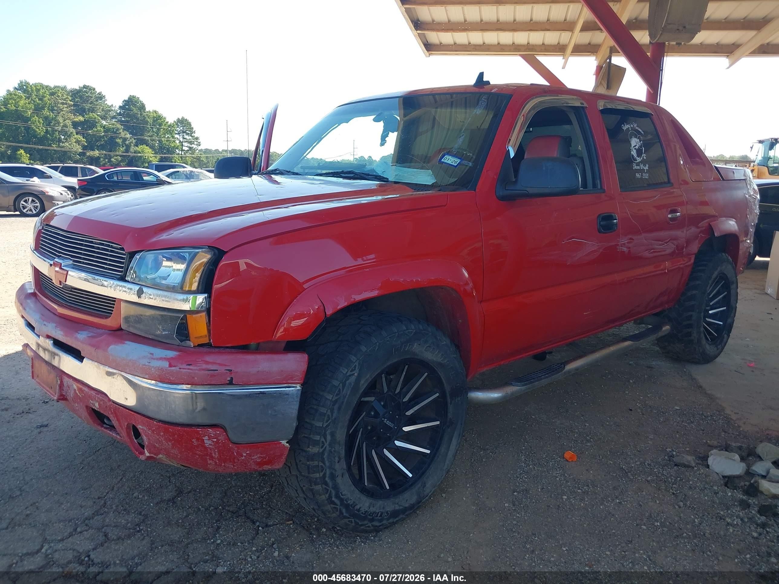2006 Chevrolet Avalanche 1500 Z66 Red vin: 3GNEC12Z36G133846