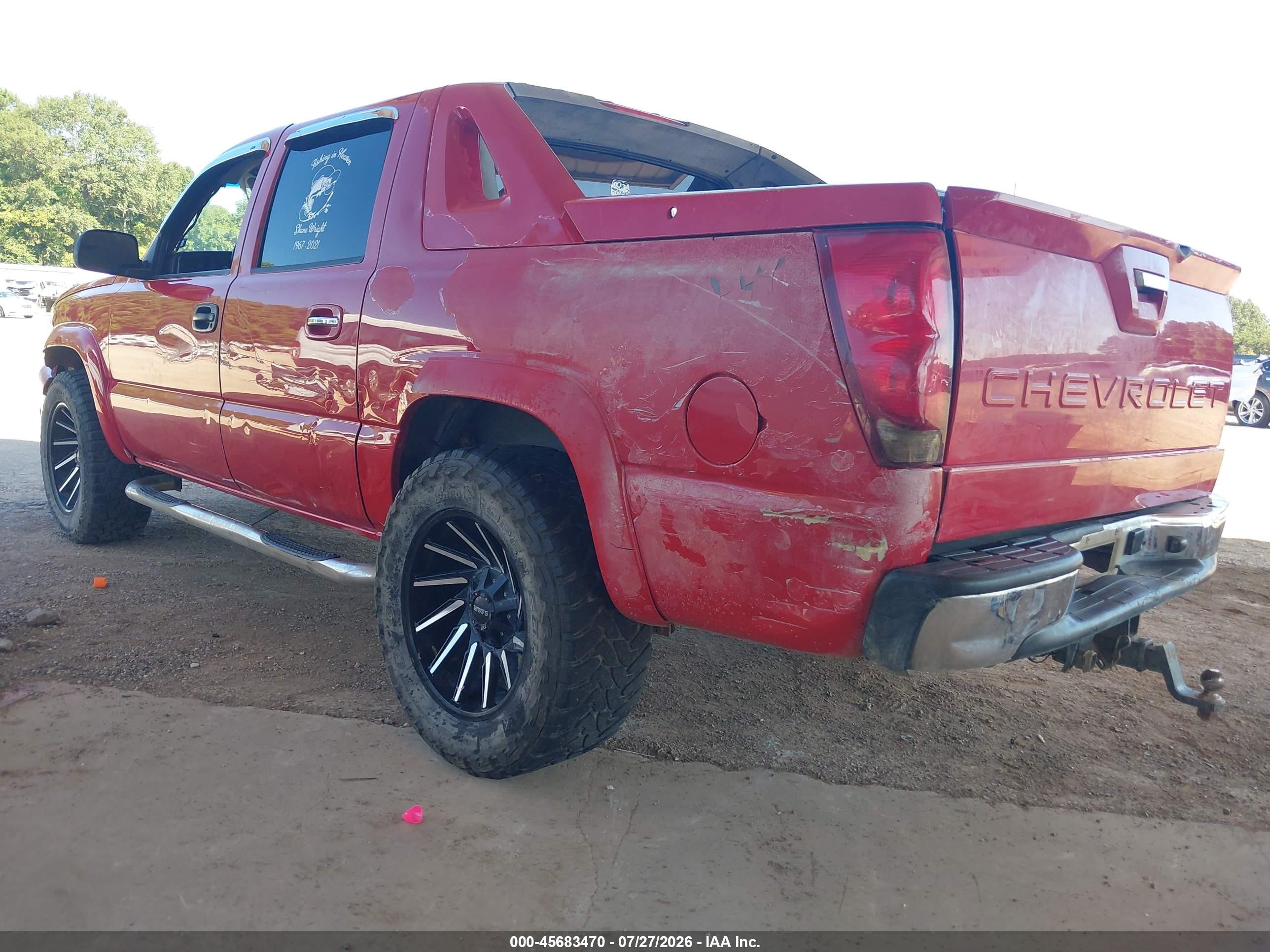 2006 Chevrolet Avalanche 1500 Z66 Red vin: 3GNEC12Z36G133846