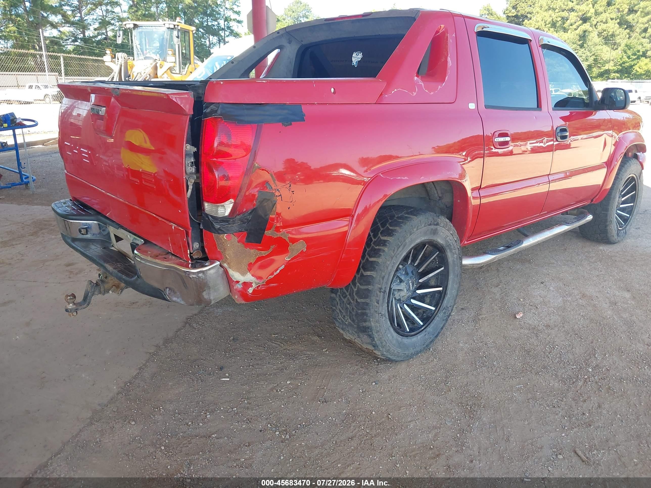 2006 Chevrolet Avalanche 1500 Z66 Red vin: 3GNEC12Z36G133846