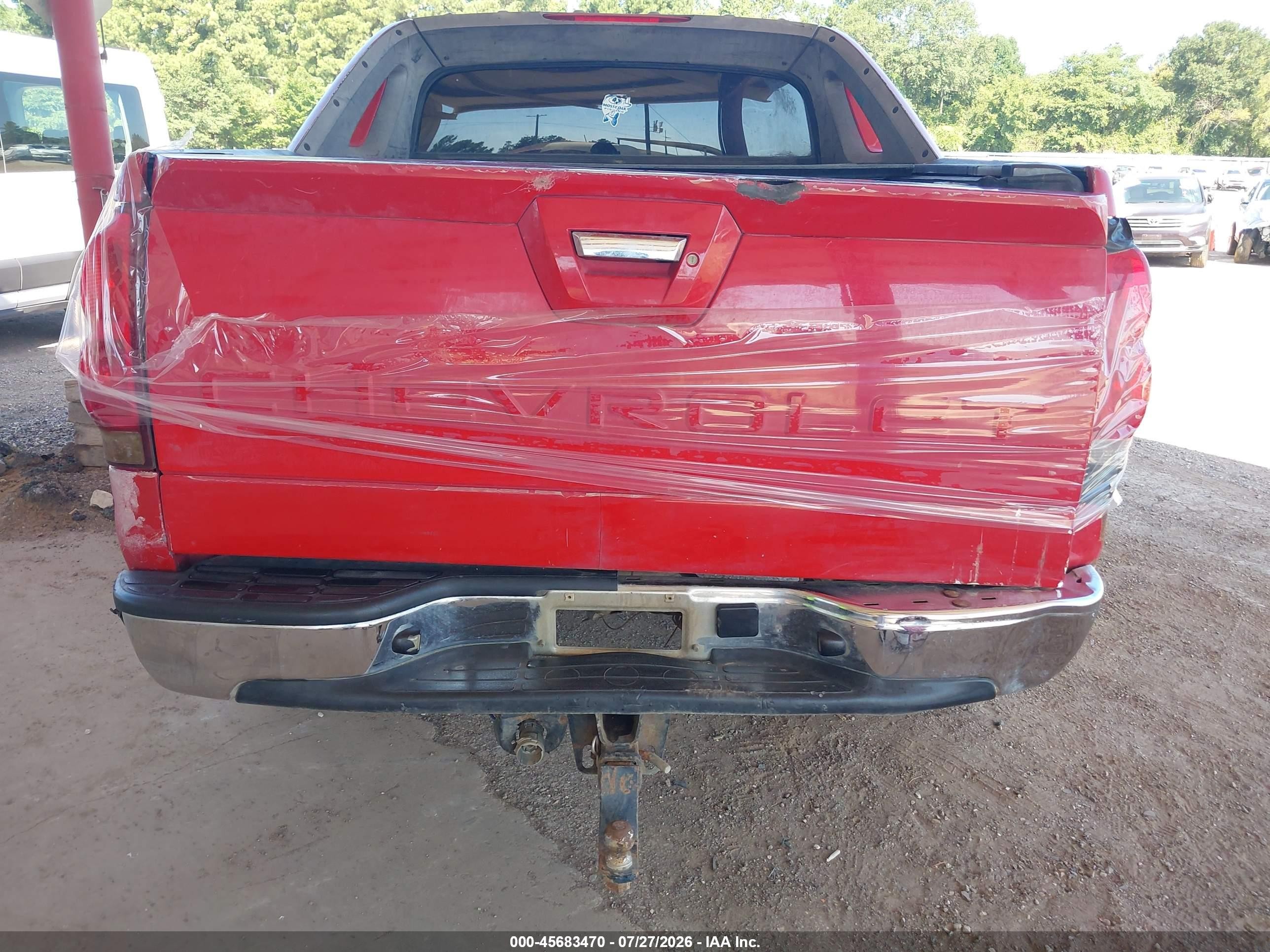 2006 Chevrolet Avalanche 1500 Z66 Red vin: 3GNEC12Z36G133846
