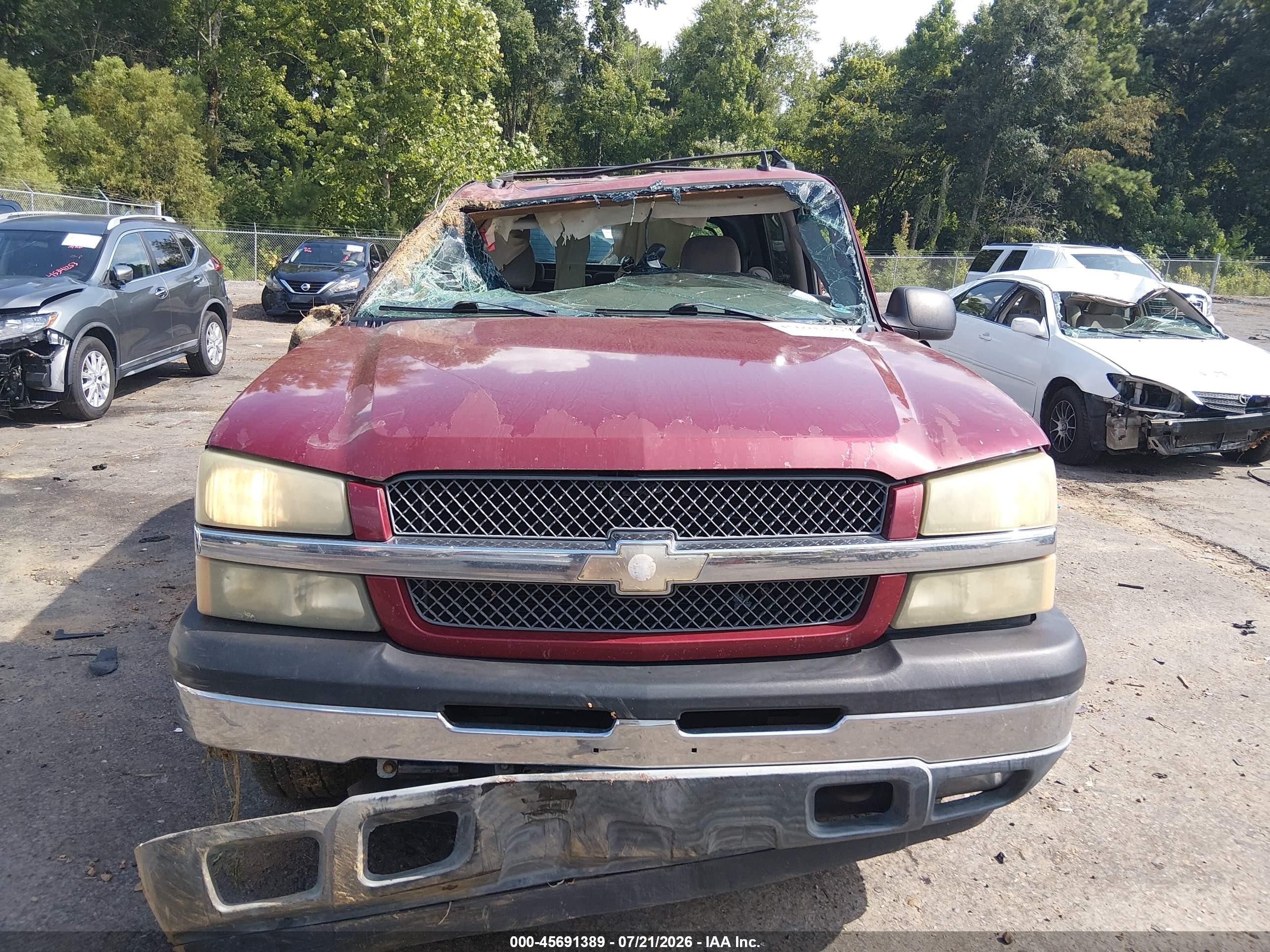 2006 Chevrolet Avalanche 1500 Ls Red vin: 3GNEC12Z36G153546