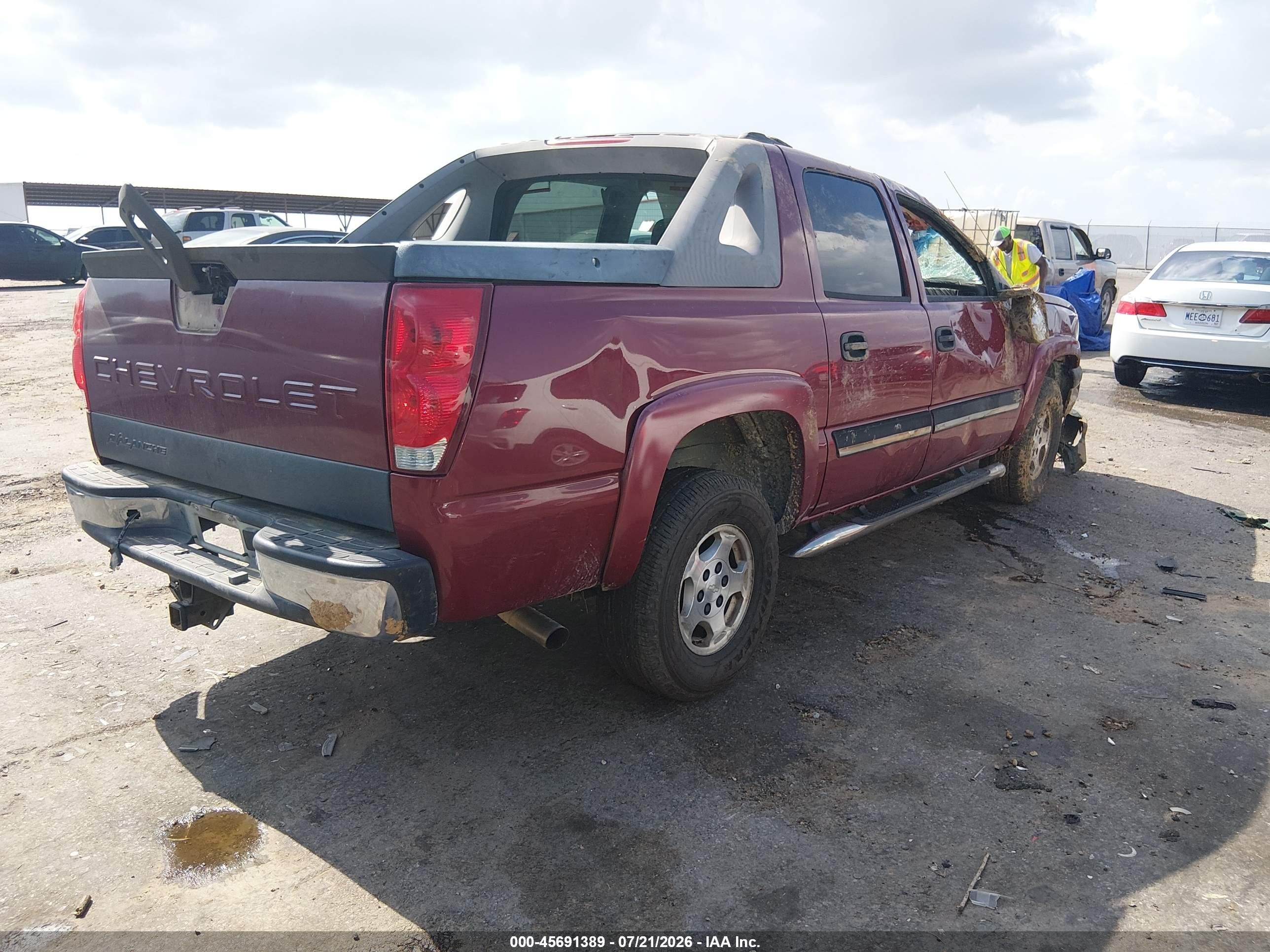 2006 Chevrolet Avalanche 1500 Ls Red vin: 3GNEC12Z36G153546