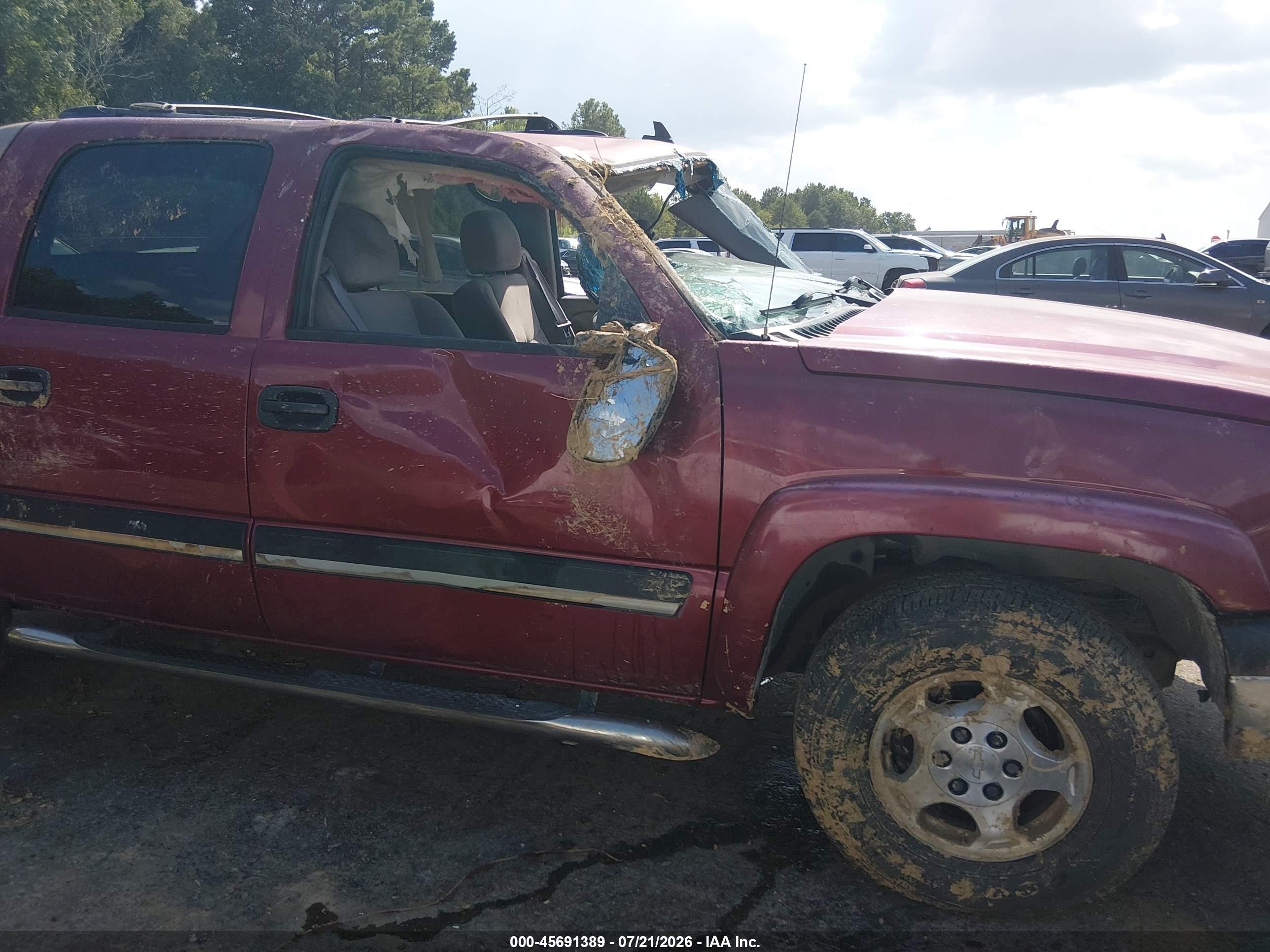 2006 Chevrolet Avalanche 1500 Ls Red vin: 3GNEC12Z36G153546