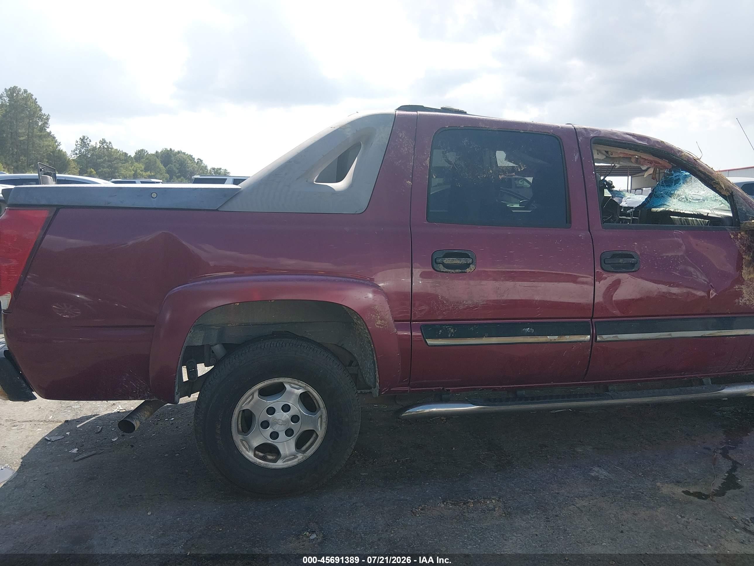 2006 Chevrolet Avalanche 1500 Ls Red vin: 3GNEC12Z36G153546