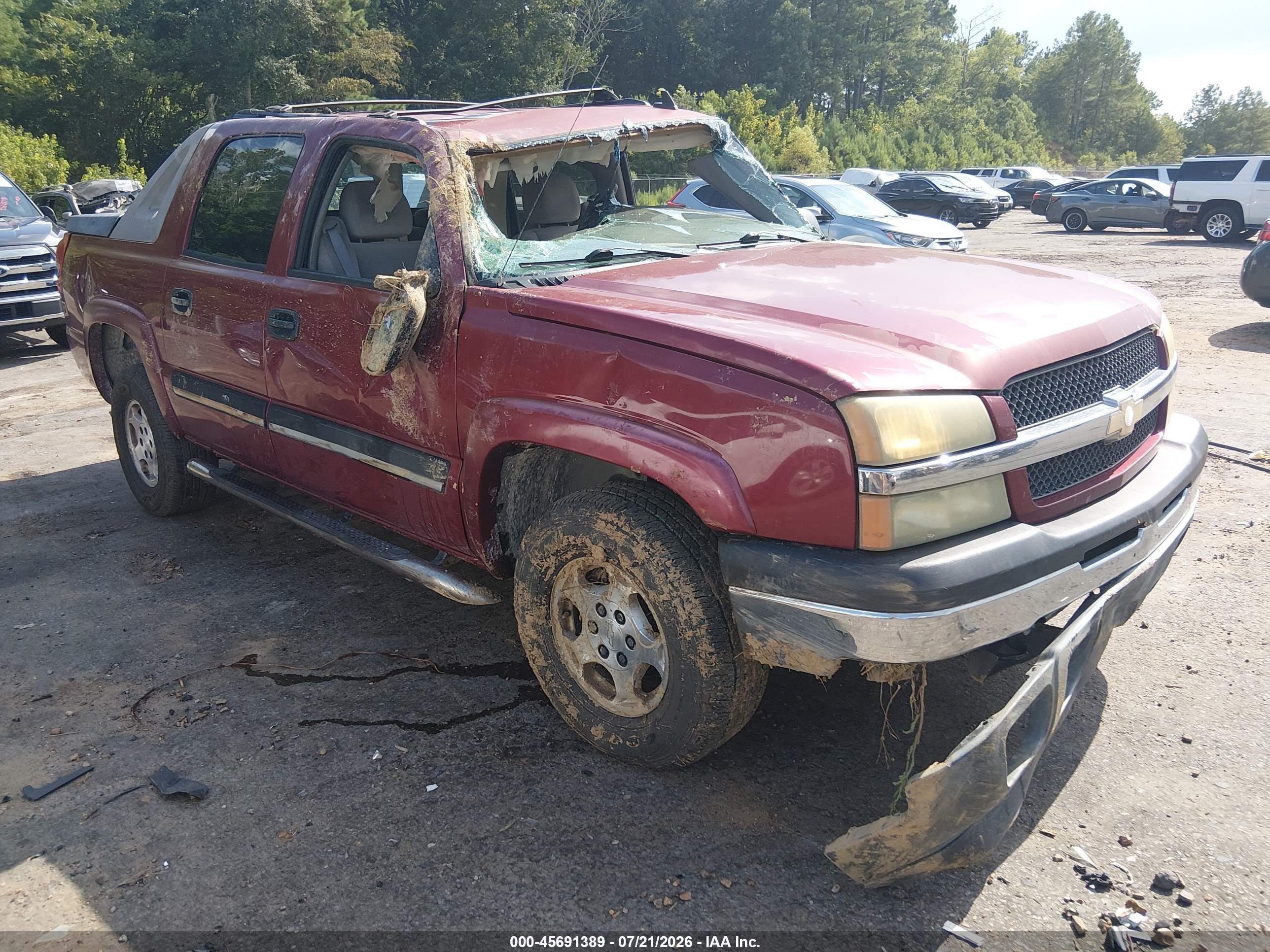 2006 Chevrolet Avalanche 1500 Ls Red vin: 3GNEC12Z36G153546