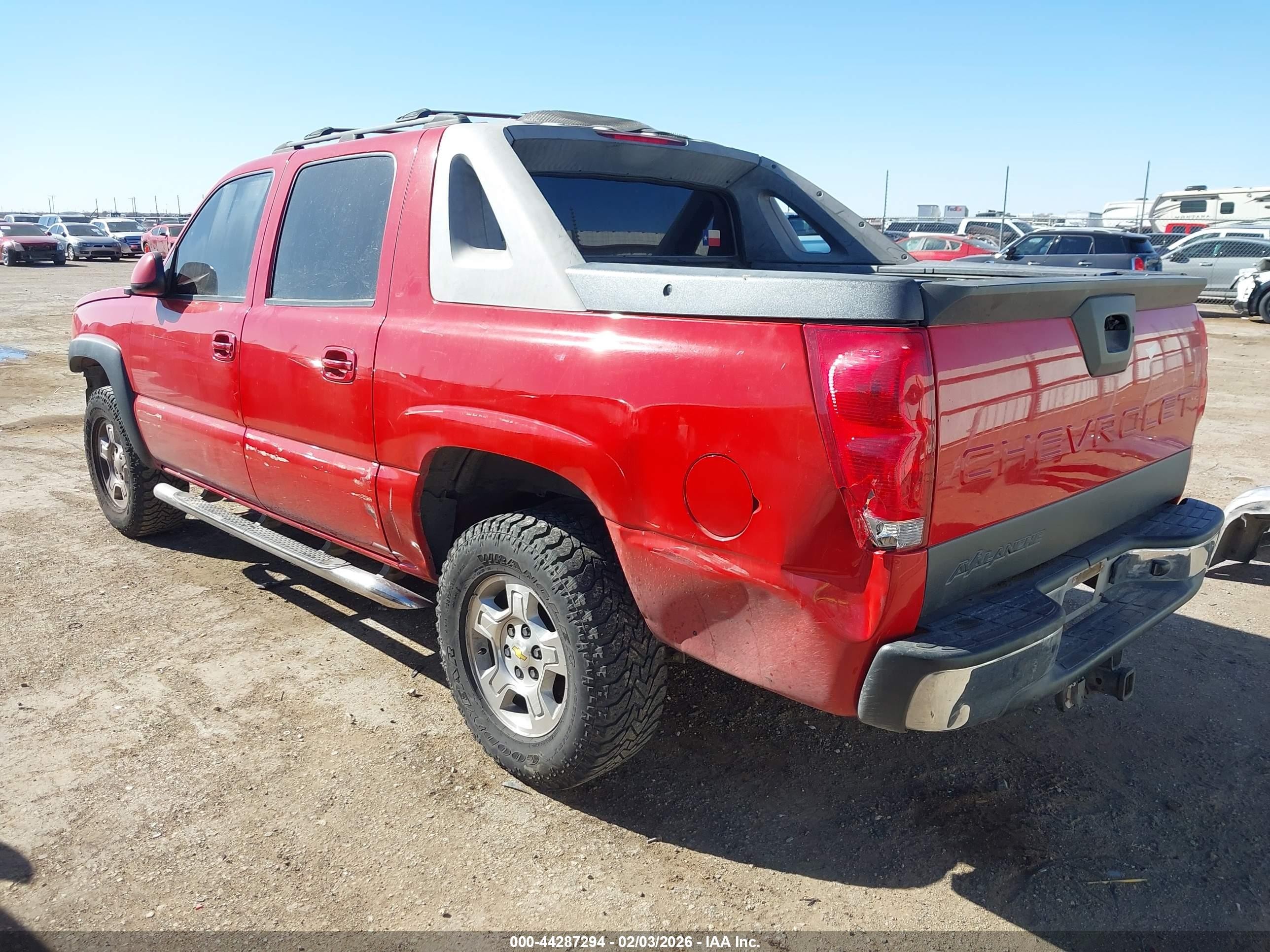 2005 Chevrolet Avalanche 1500 Z66 Красный vin: 3GNEC12Z45G226924