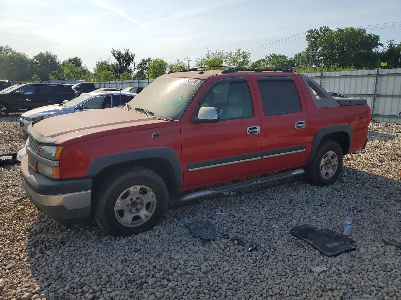 2005 Chevrolet Avalanche Red vin: 3GNEC12Z55G207038