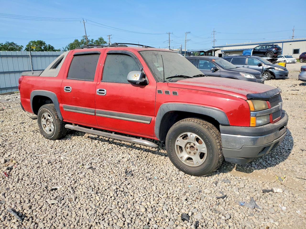 2005 Chevrolet Avalanche Red vin: 3GNEC12Z55G207038