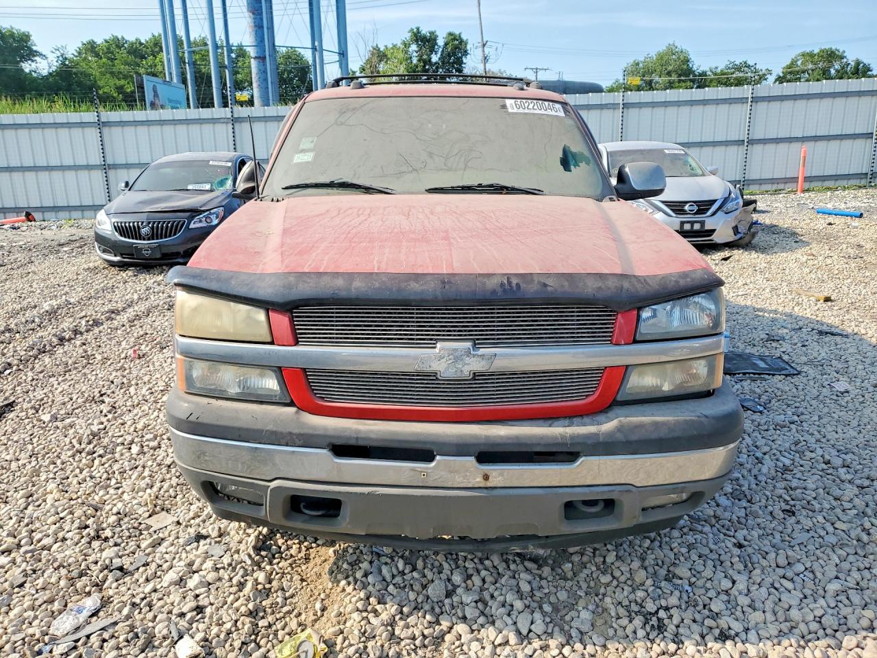 2005 Chevrolet Avalanche Red vin: 3GNEC12Z55G207038