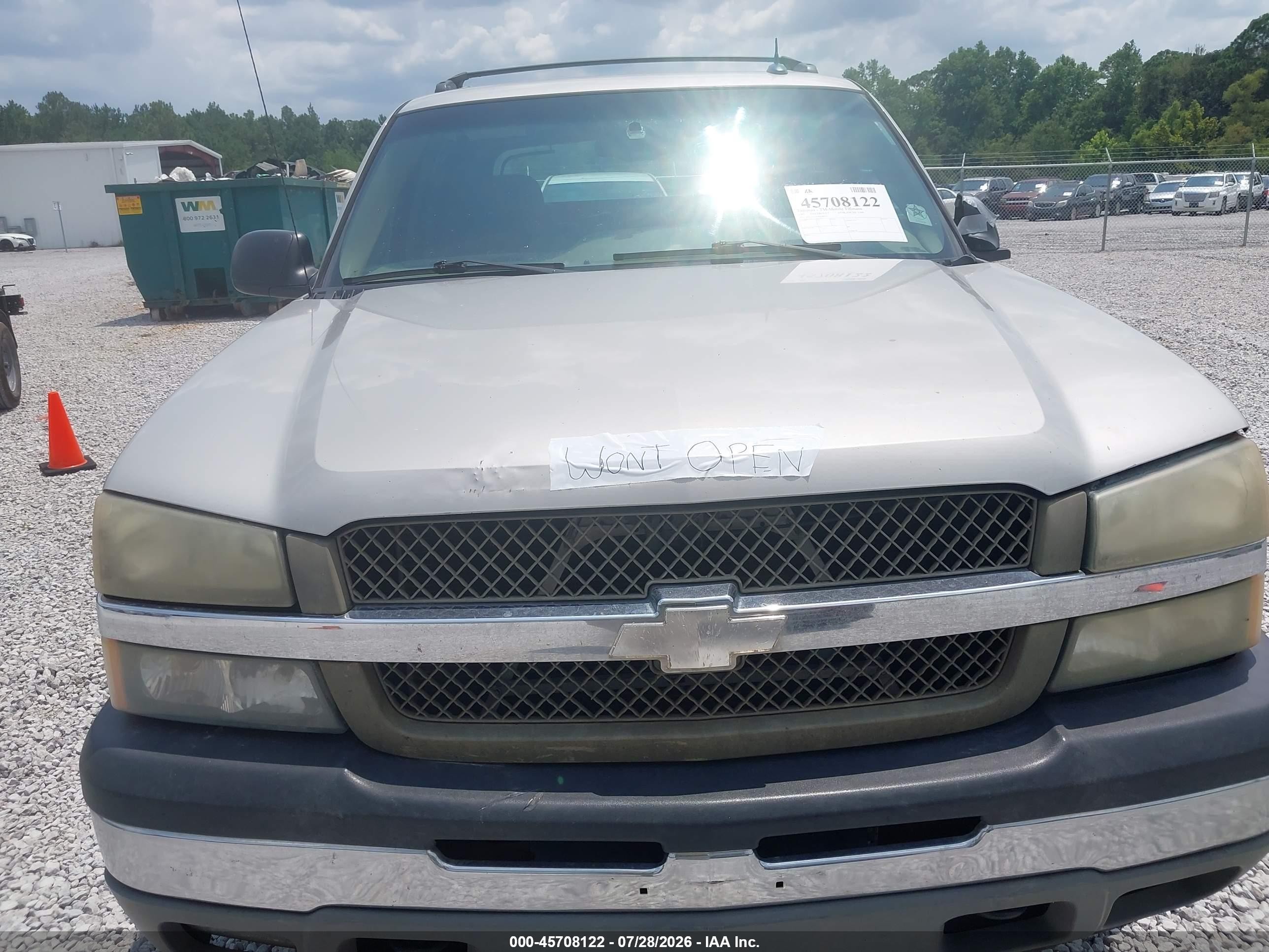 2005 Chevrolet Avalanche 1500 Ls Tan vin: 3GNEC12Z55G280071