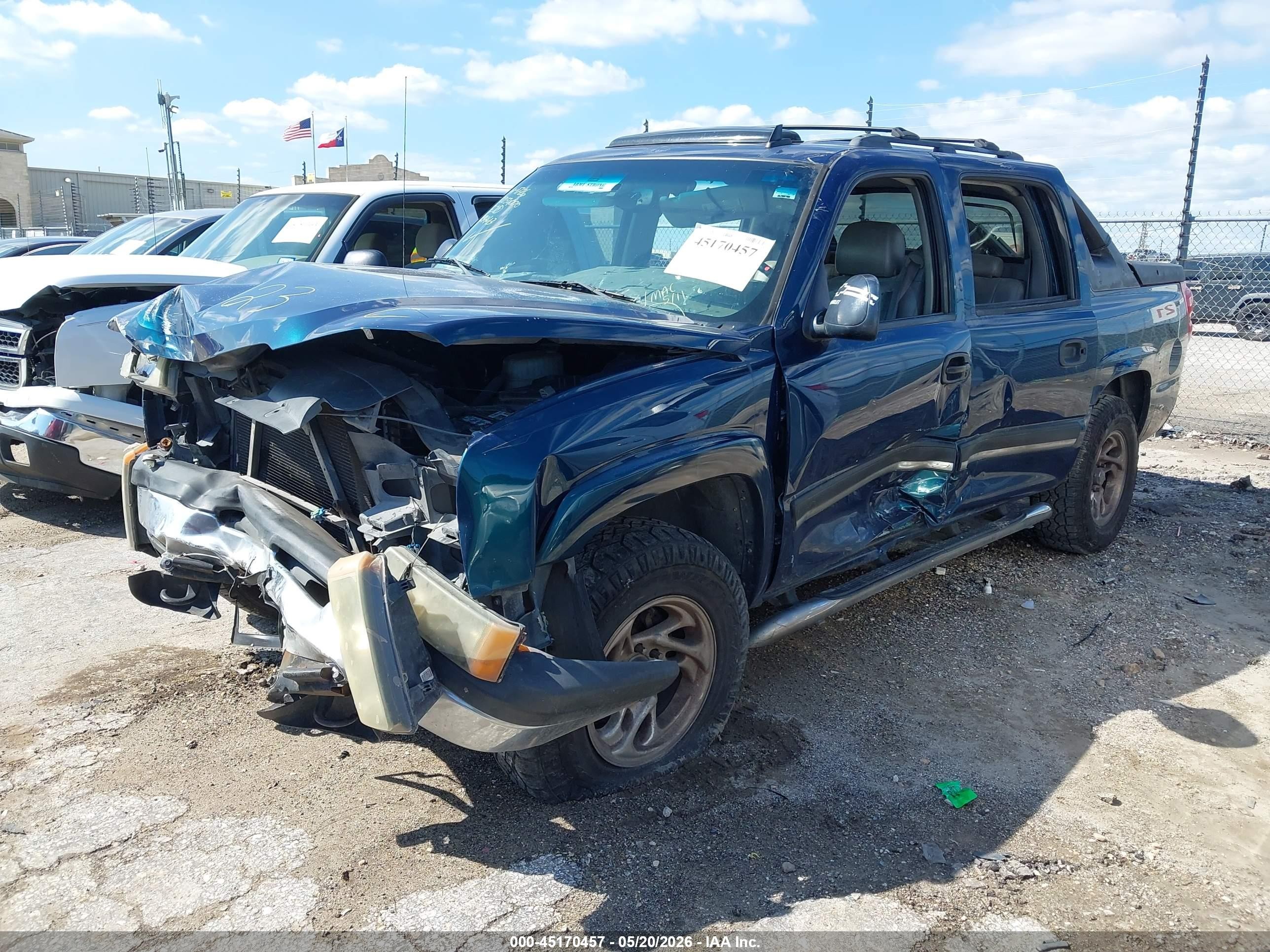 2006 Chevrolet Avalanche 1500 Z66 Blue vin: 3GNEC12Z56G129443