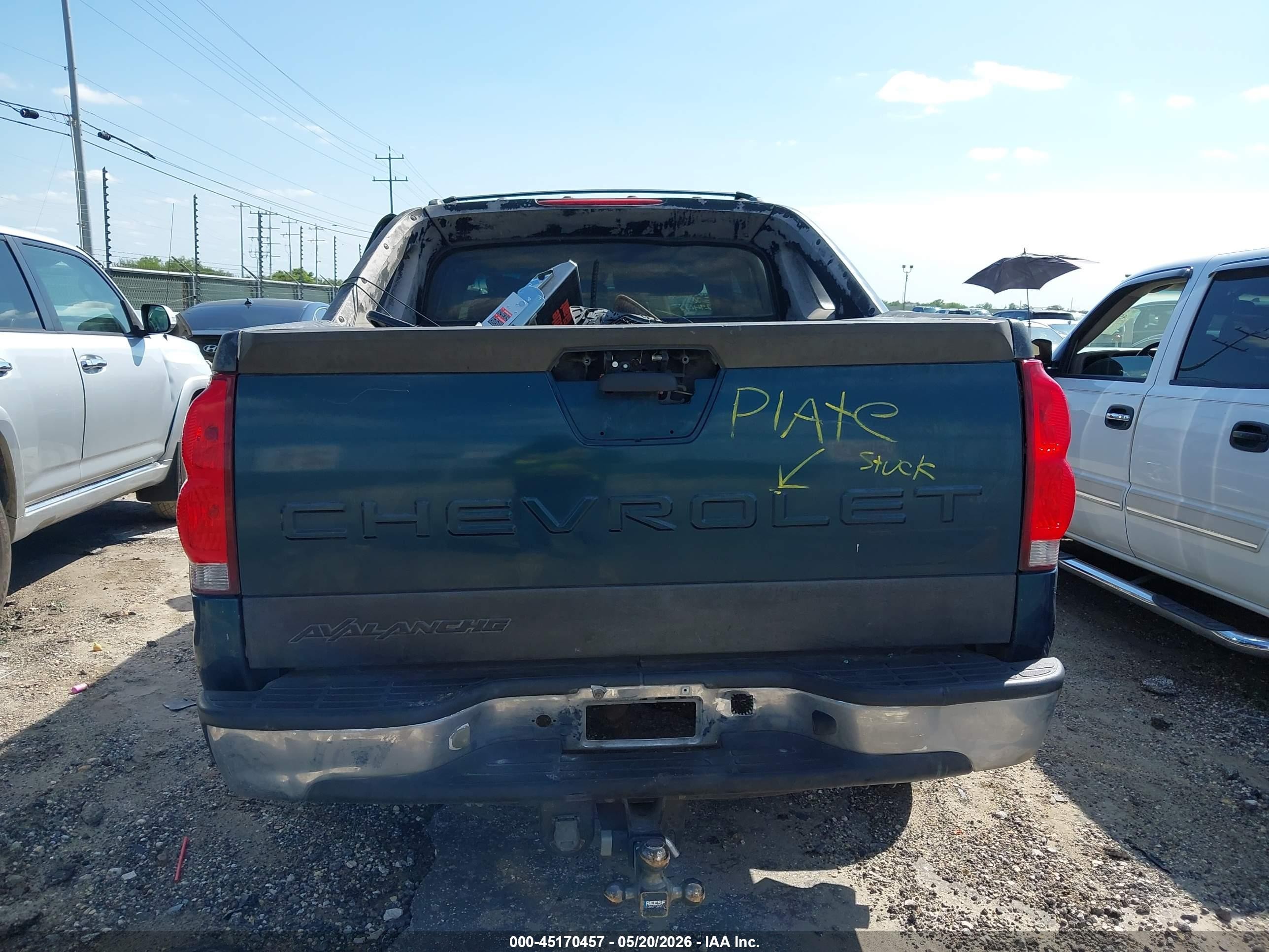 2006 Chevrolet Avalanche 1500 Z66 Blue vin: 3GNEC12Z56G129443