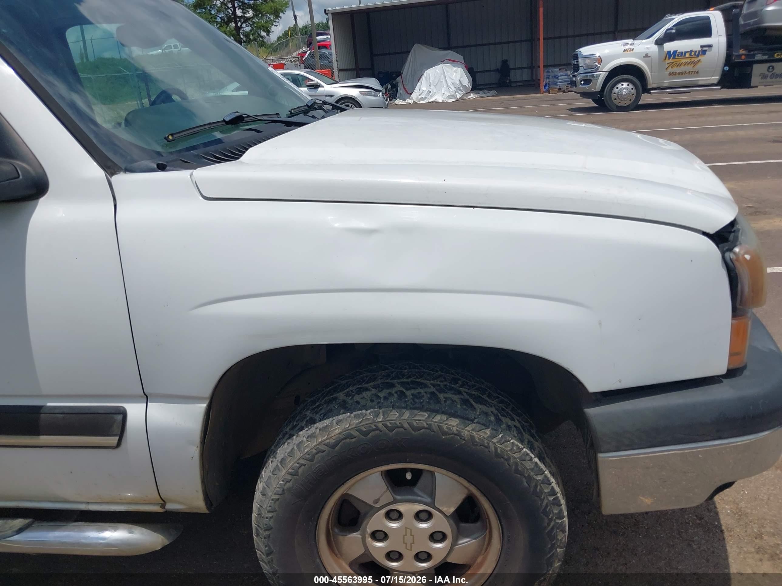 2005 Chevrolet Avalanche 1500 Ls White vin: 3GNEC12Z65G167259