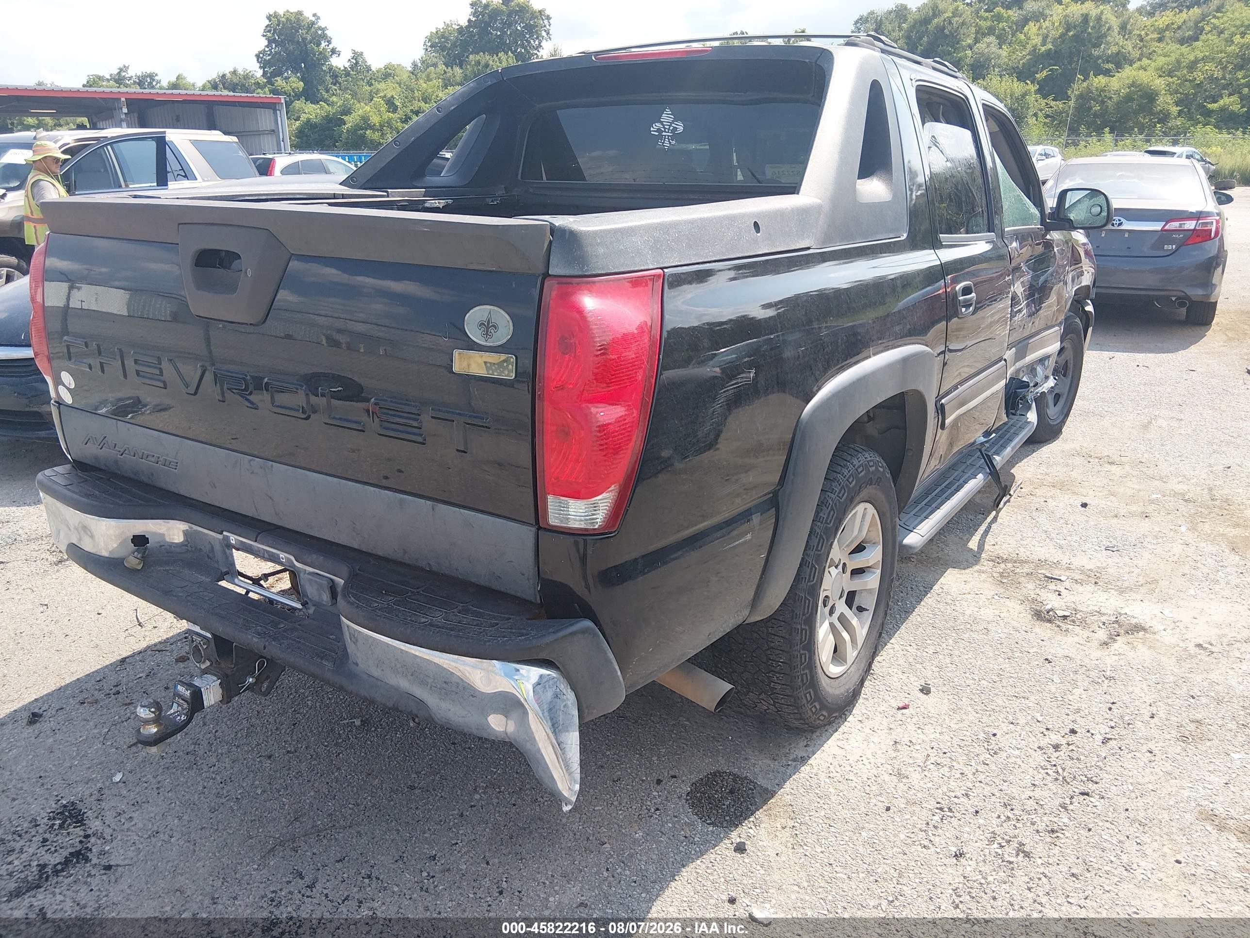 2005 Chevrolet Avalanche 1500 Z66 Черный vin: 3GNEC12Z65G230456