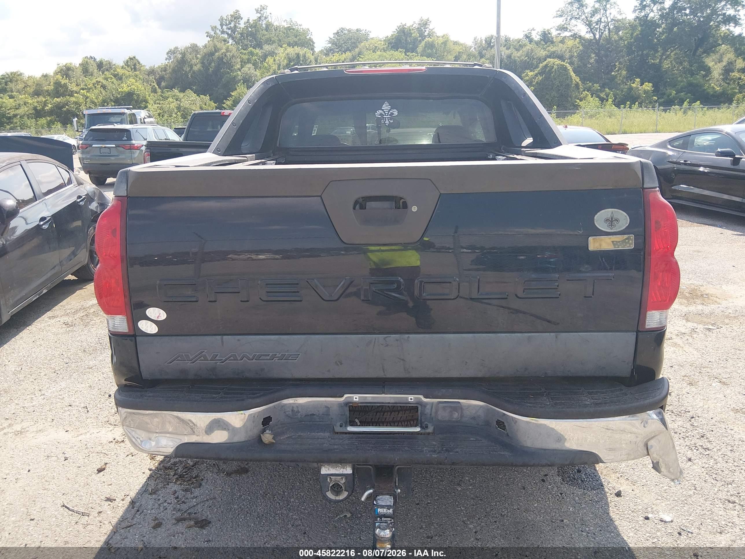 2005 Chevrolet Avalanche 1500 Z66 Черный vin: 3GNEC12Z65G230456