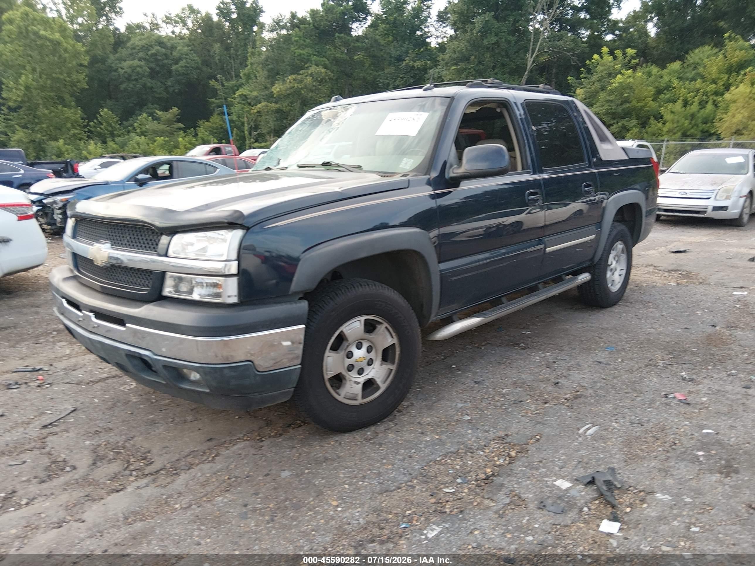2005 Chevrolet Avalanche 1500 Z66 Blue vin: 3GNEC12Z75G170719