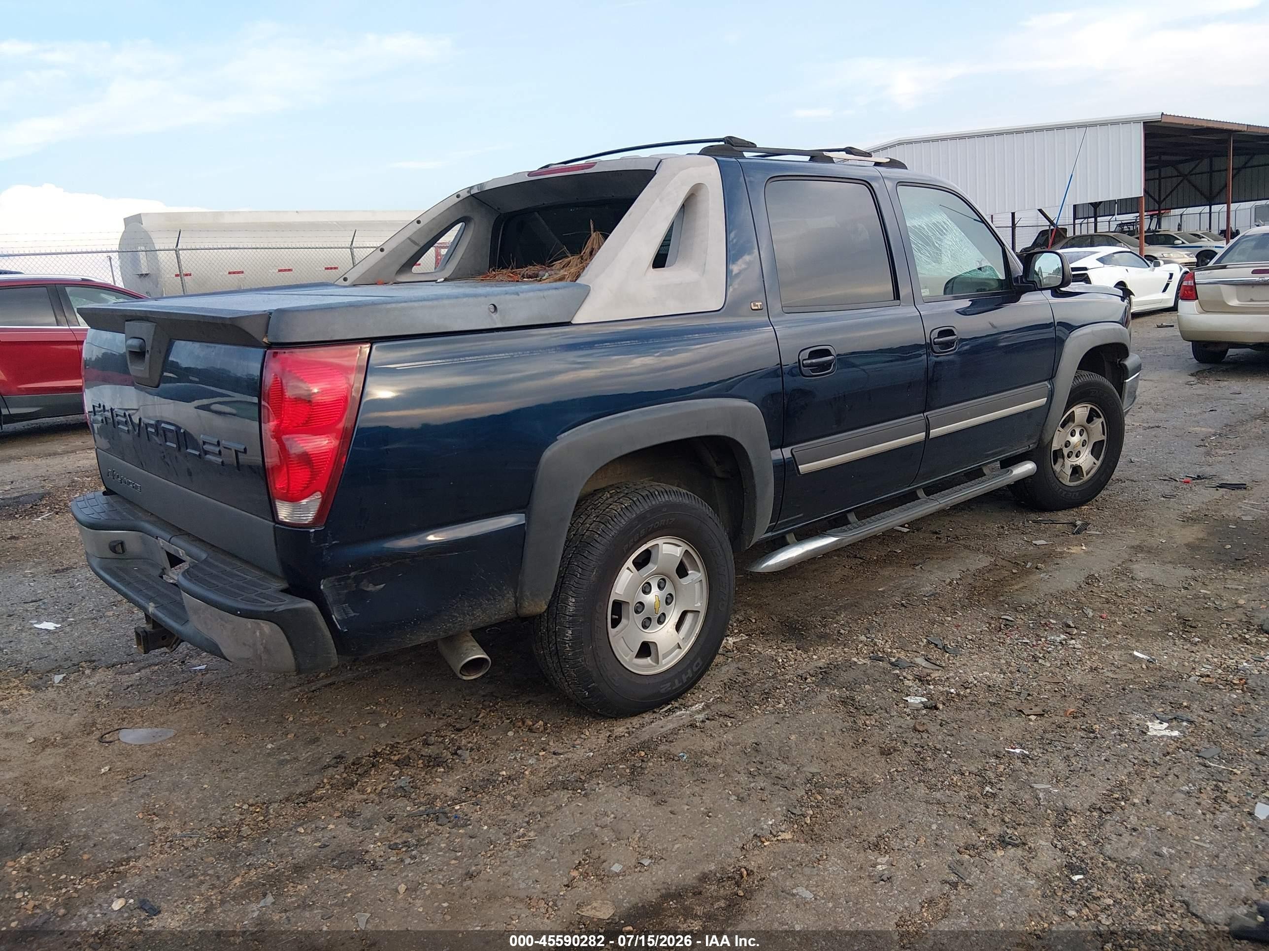 2005 Chevrolet Avalanche 1500 Z66 Blue vin: 3GNEC12Z75G170719
