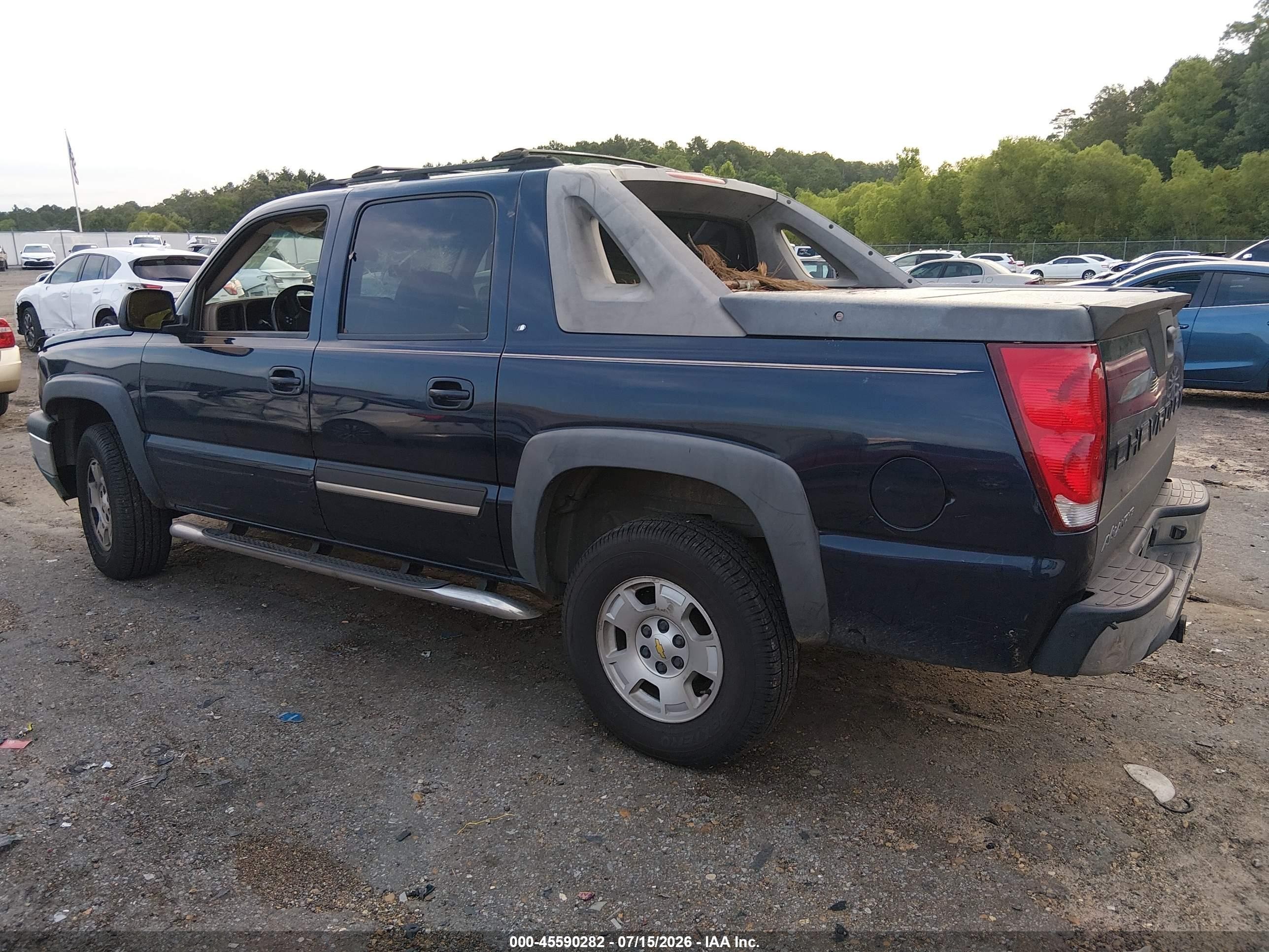 2005 Chevrolet Avalanche 1500 Z66 Blue vin: 3GNEC12Z75G170719