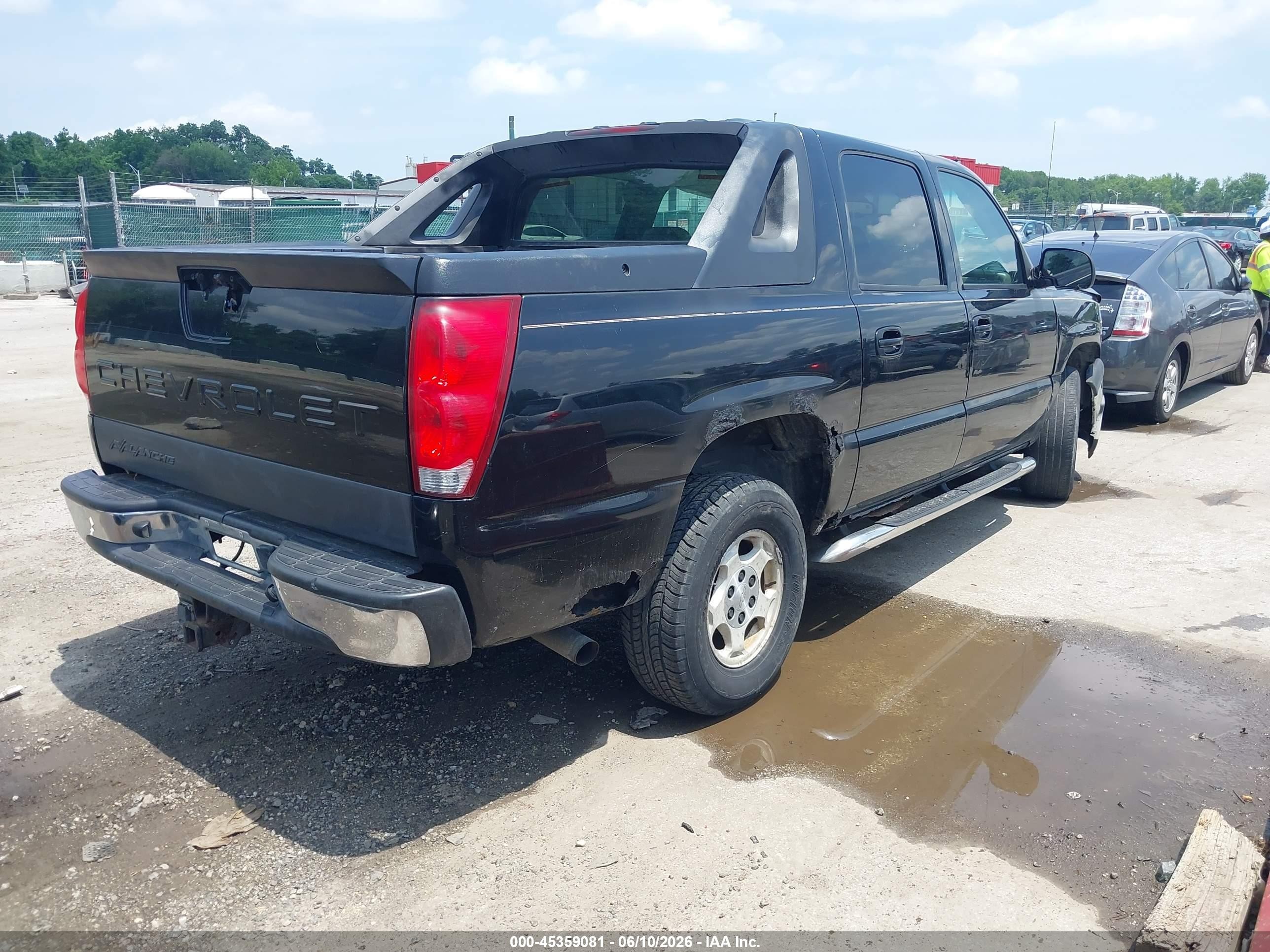 2005 Chevrolet Avalanche 1500 Lt Black vin: 3GNEC12Z85G237232