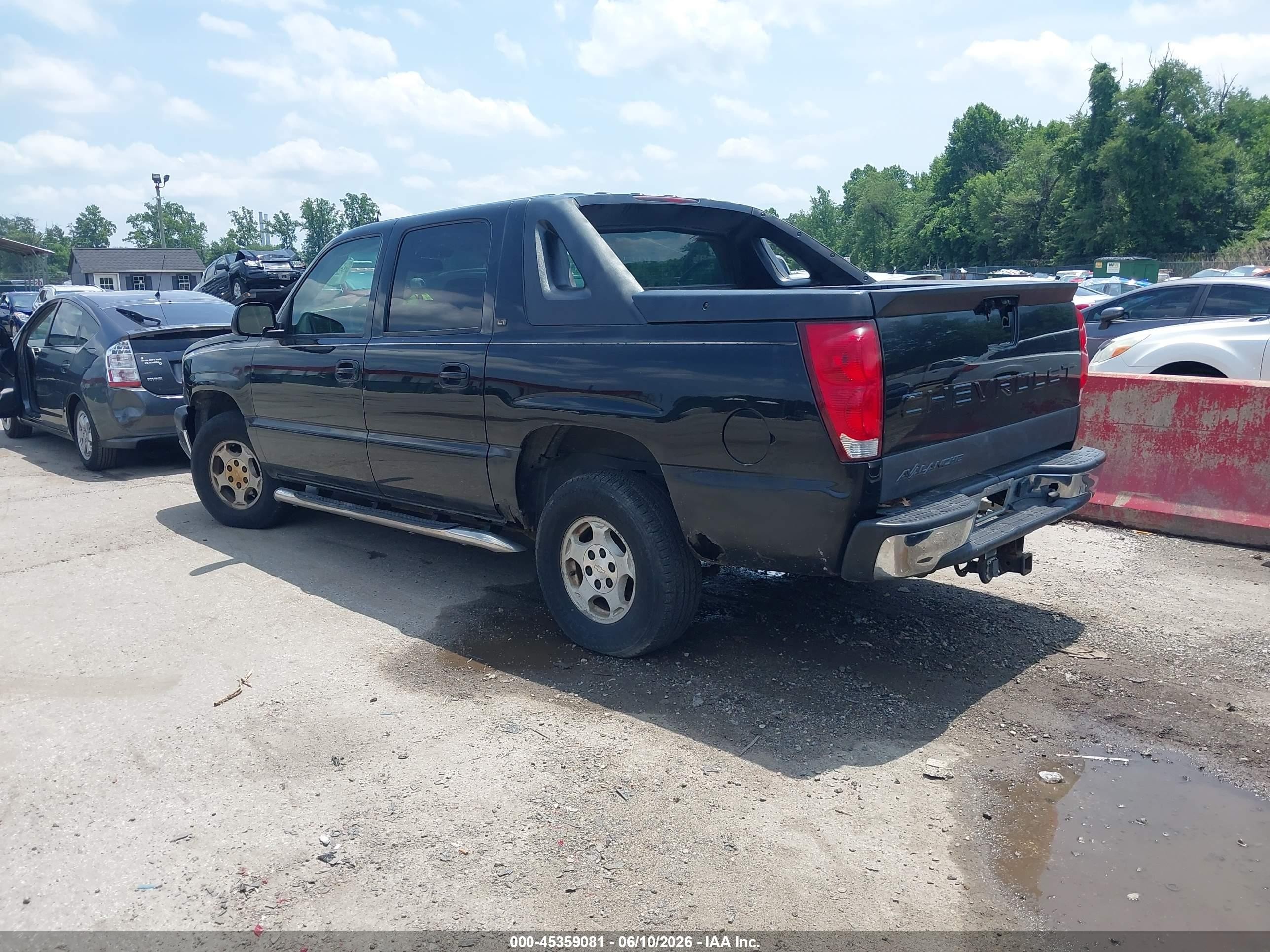 2005 Chevrolet Avalanche 1500 Lt Black vin: 3GNEC12Z85G237232