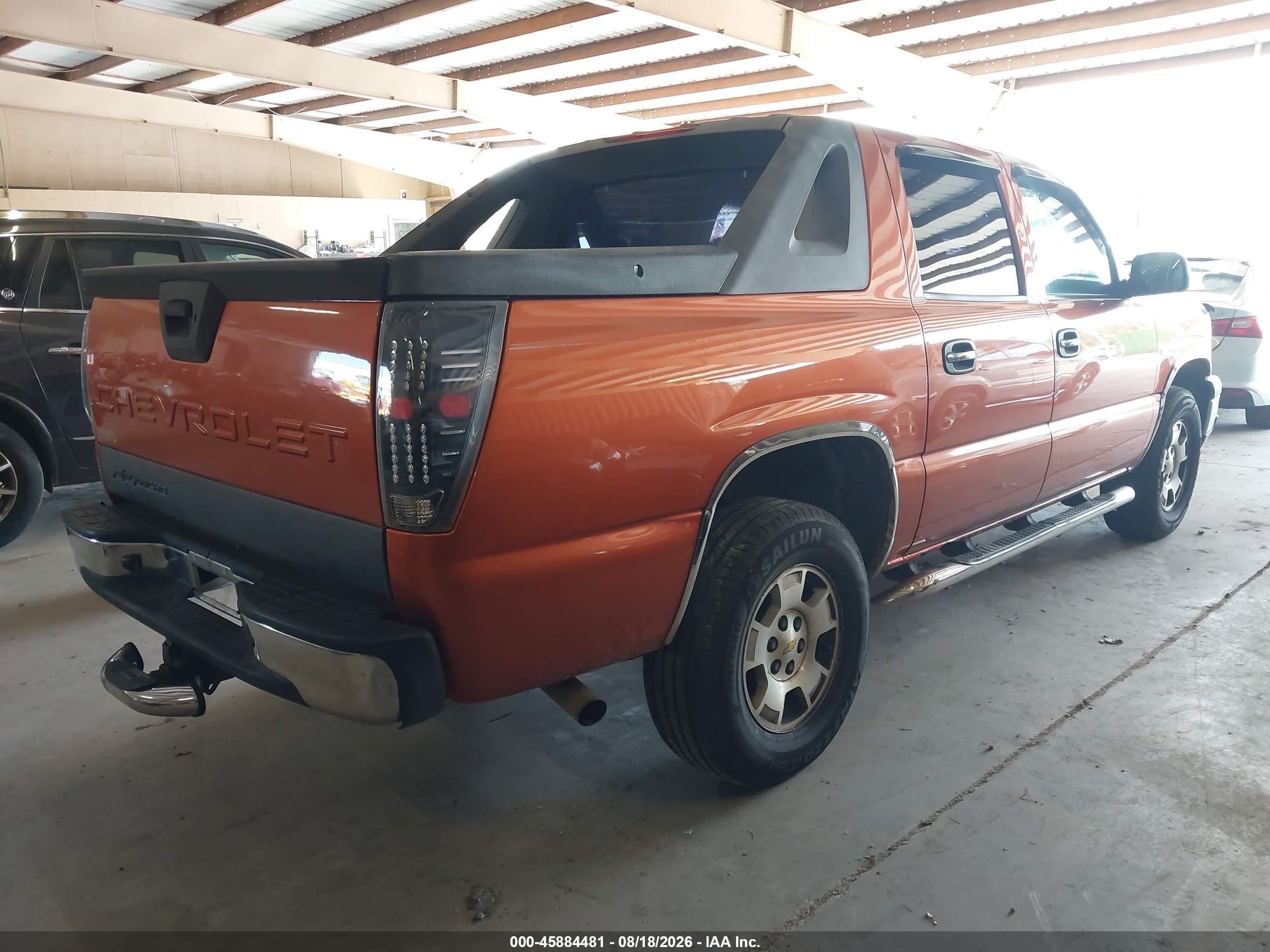 2005 Chevrolet Avalanche 1500 Ls Оранжевый vin: 3GNEC12ZX5G281068