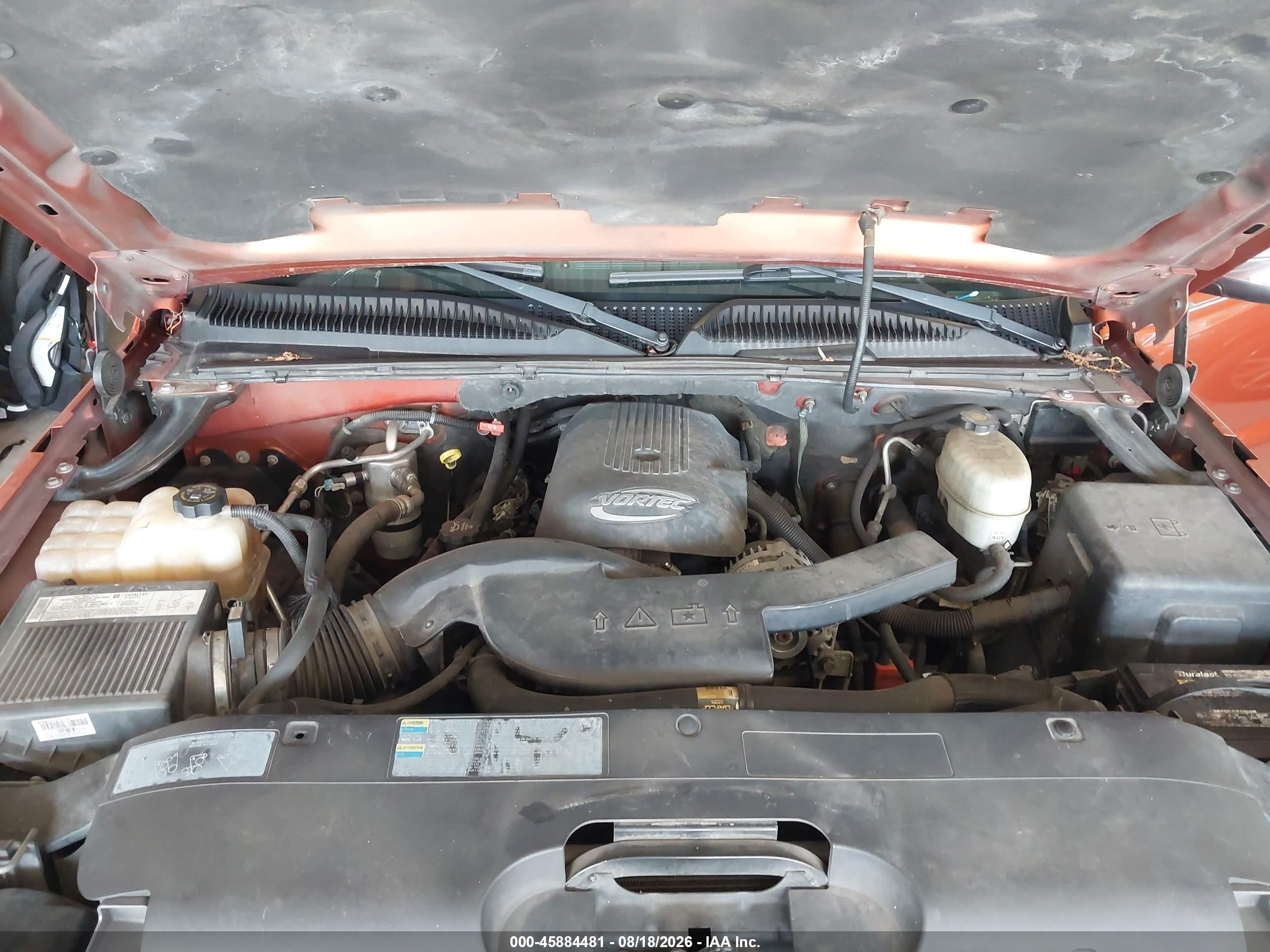 2005 Chevrolet Avalanche 1500 Ls Оранжевый vin: 3GNEC12ZX5G281068