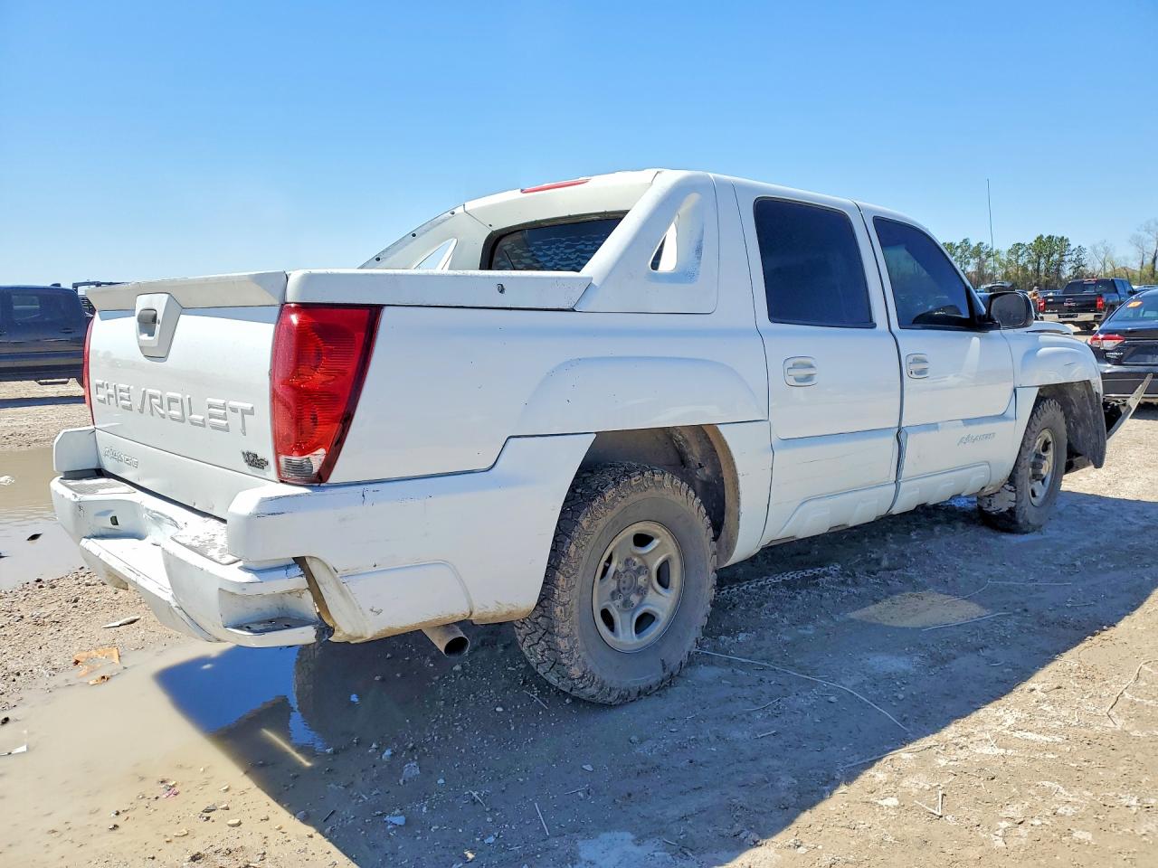 2003 Chevrolet Avalanche C1500 White vin: 3GNEC13T03G176661