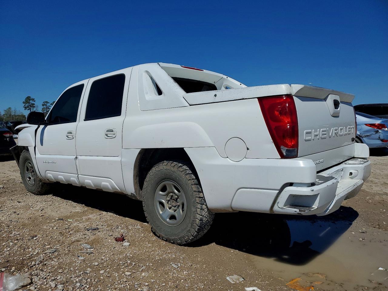 2003 Chevrolet Avalanche C1500 White vin: 3GNEC13T03G176661