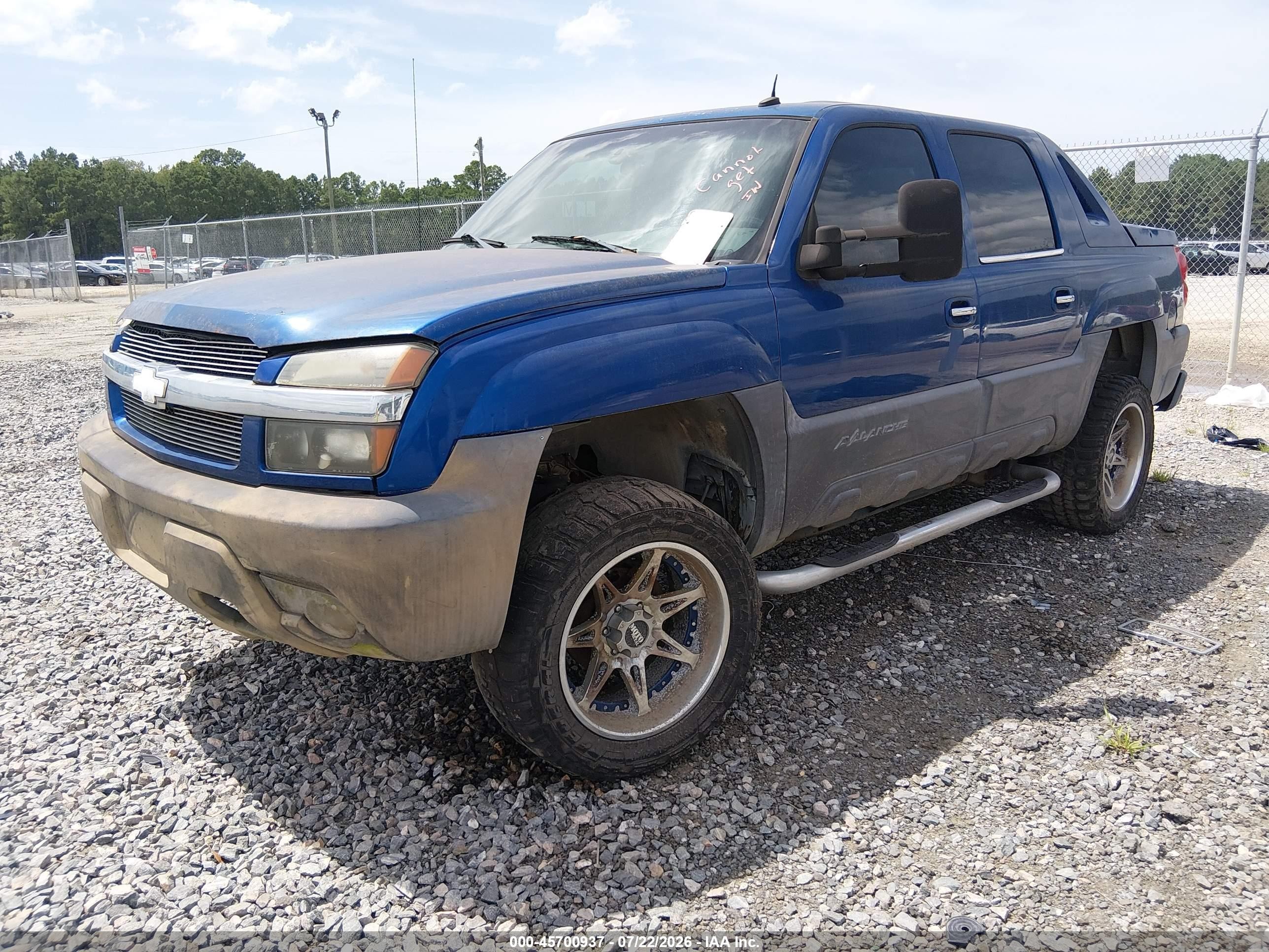 2003 Chevrolet Avalanche 1500   Blue vin: 3GNEC13T13G114458
