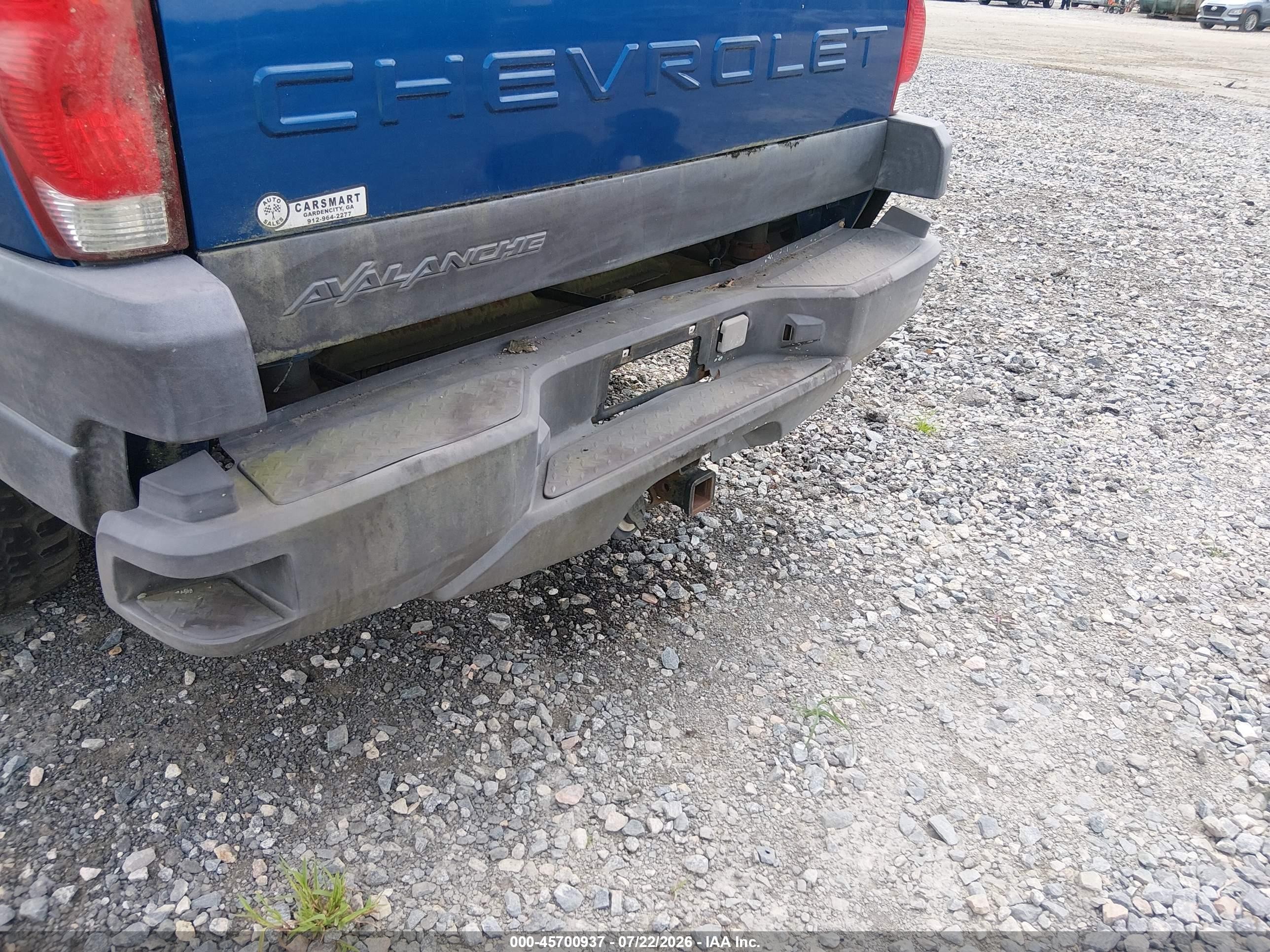 2003 Chevrolet Avalanche 1500   Blue vin: 3GNEC13T13G114458