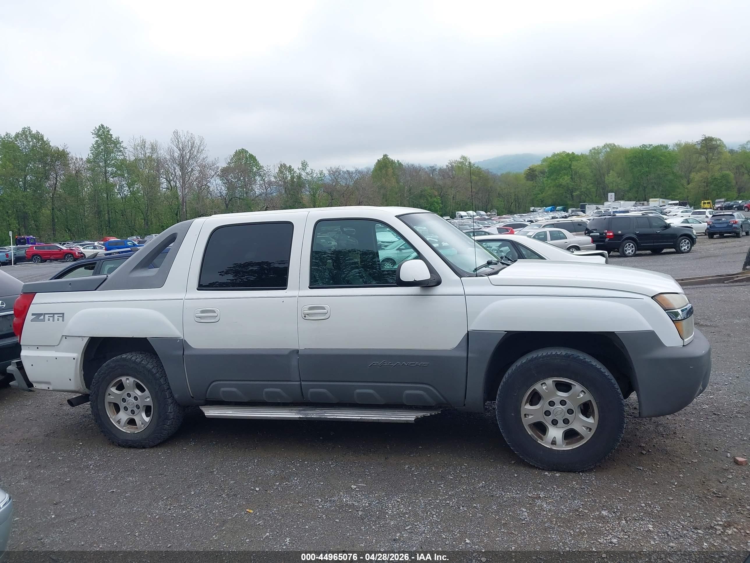 2002 Chevrolet Avalanche 1500   Белый vin: 3GNEC13T32G160467