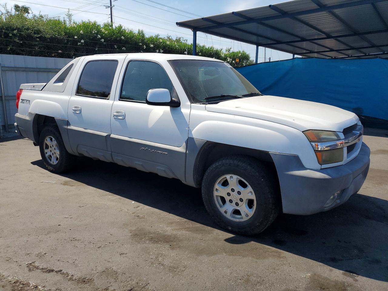 2002 Chevrolet Avalanche C1500 Белый vin: 3GNEC13T32G224541