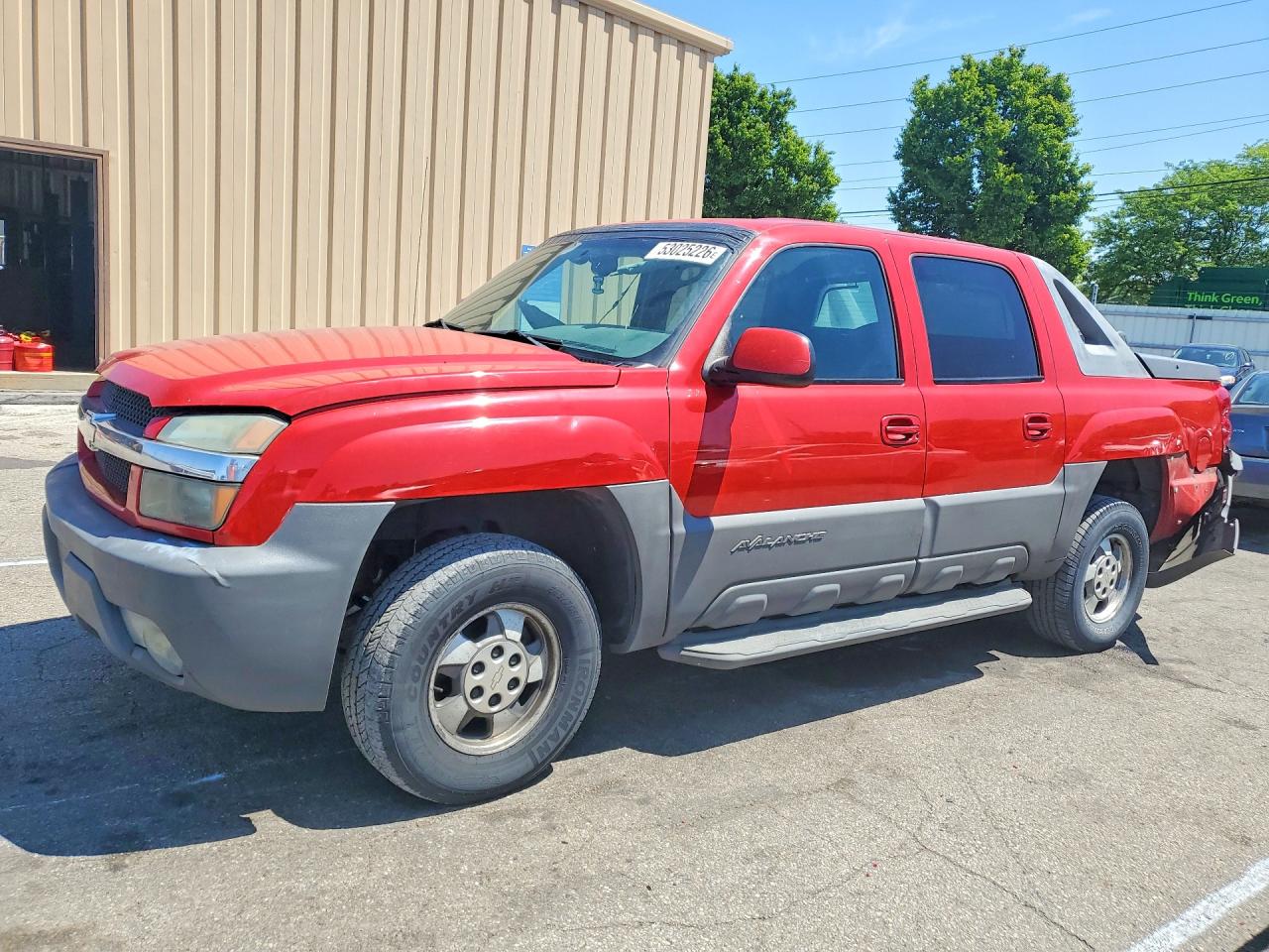 2002 Chevrolet Avalanche C1500 Red vin: 3GNEC13T32G335672
