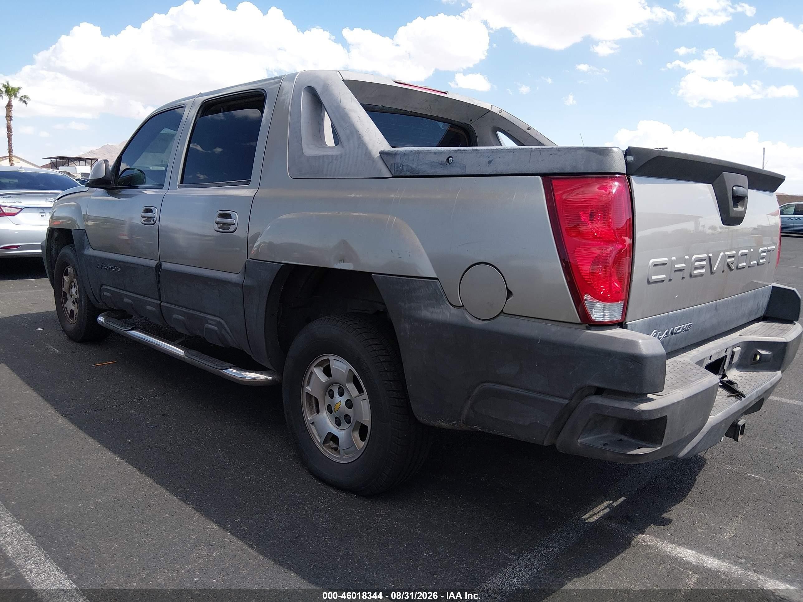 2003 Chevrolet Avalanche 1500   Gold vin: 3GNEC13T33G137093