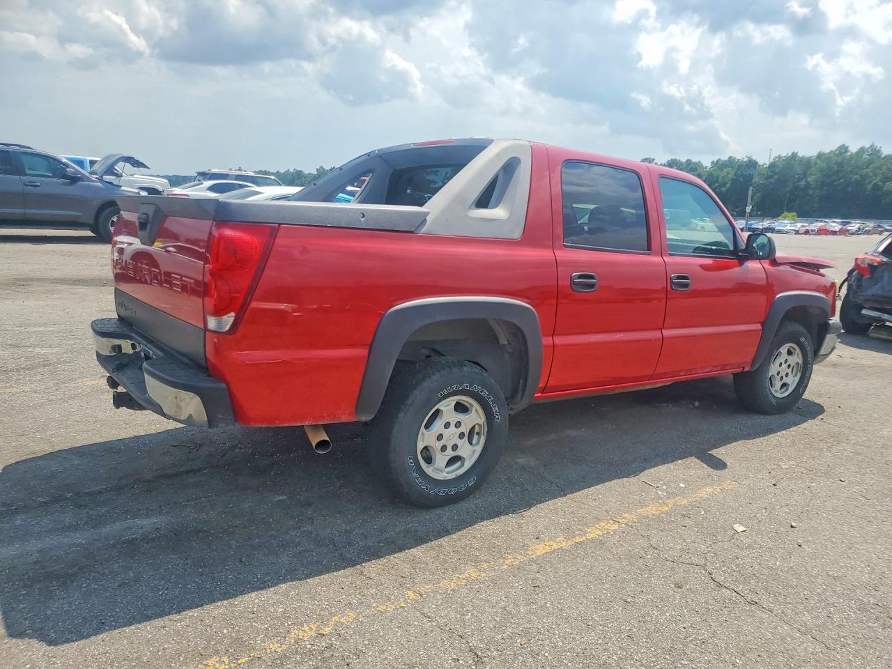 2003 Chevrolet Avalanche C1500 Red vin: 3GNEC13T43G293689