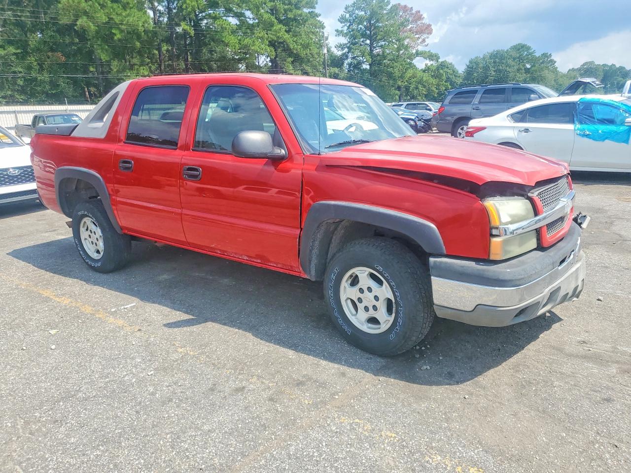 2003 Chevrolet Avalanche C1500 Red vin: 3GNEC13T43G293689