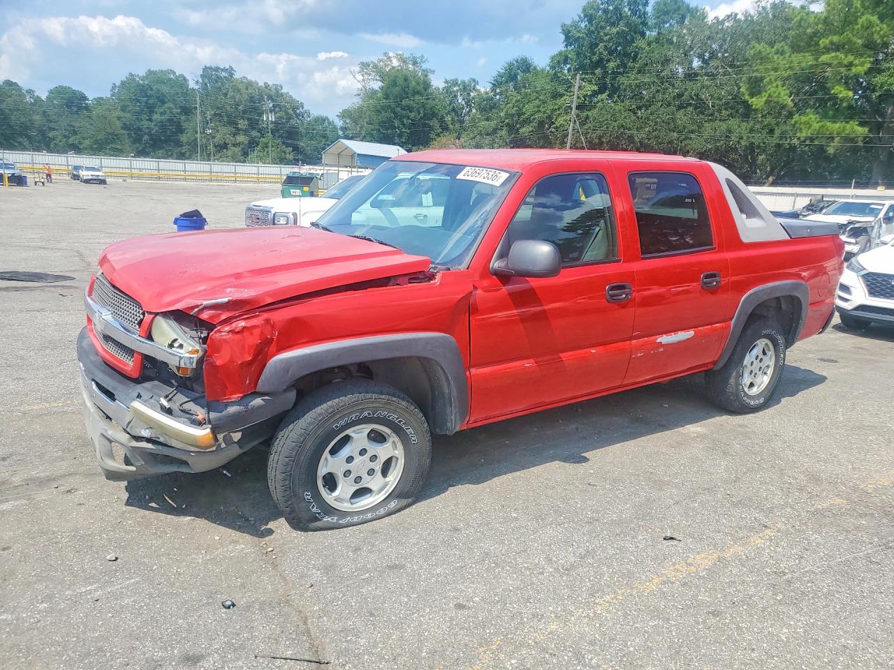2003 Chevrolet Avalanche C1500 Red vin: 3GNEC13T43G293689