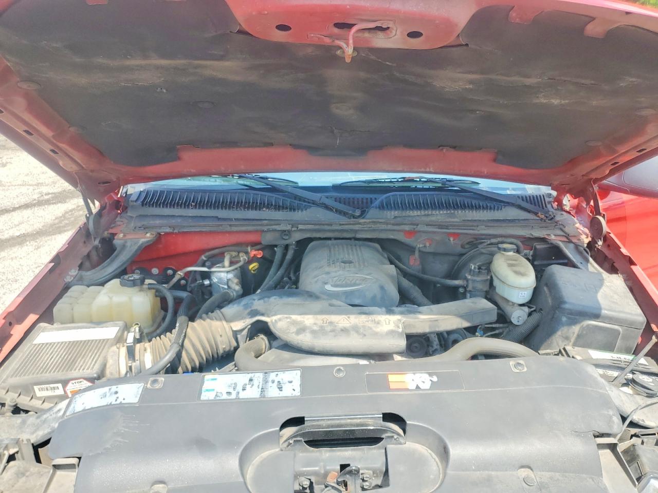 2003 Chevrolet Avalanche C1500 Red vin: 3GNEC13T43G293689