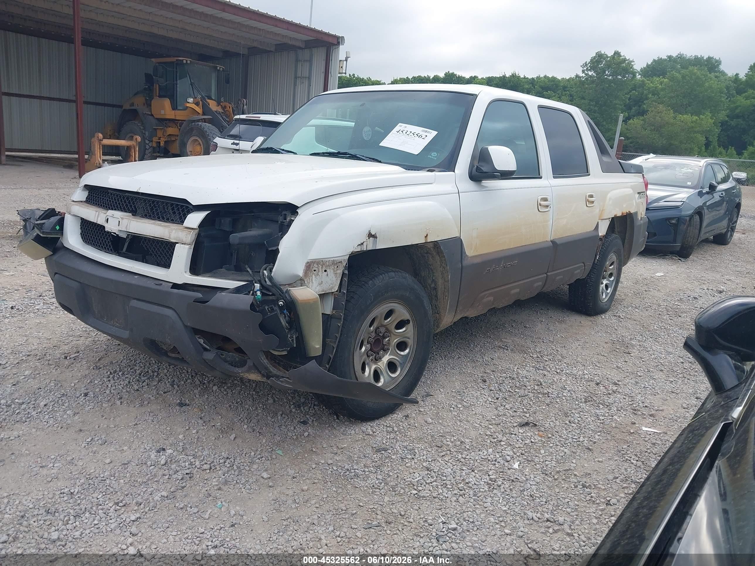 2003 Chevrolet Avalanche 1500   Белый vin: 3GNEC13T53G346612