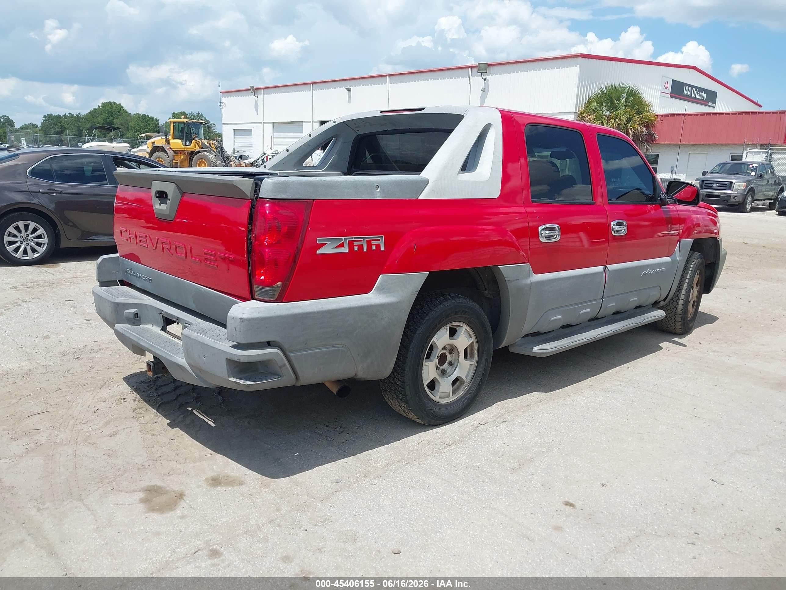 2002 Chevrolet Avalanche 1500   Red vin: 3GNEC13T72G156230