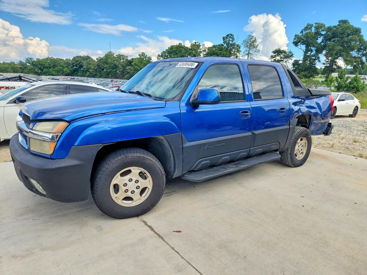2003 Chevrolet Avalanche C1500 Blue vin: 3GNEC13T73G120880