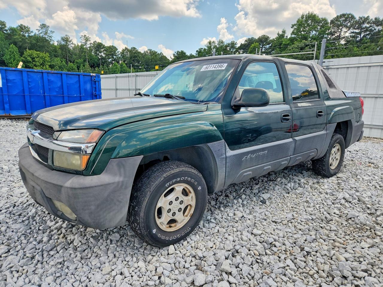 2003 Chevrolet Avalanche C1500 Green vin: 3GNEC13T73G126596