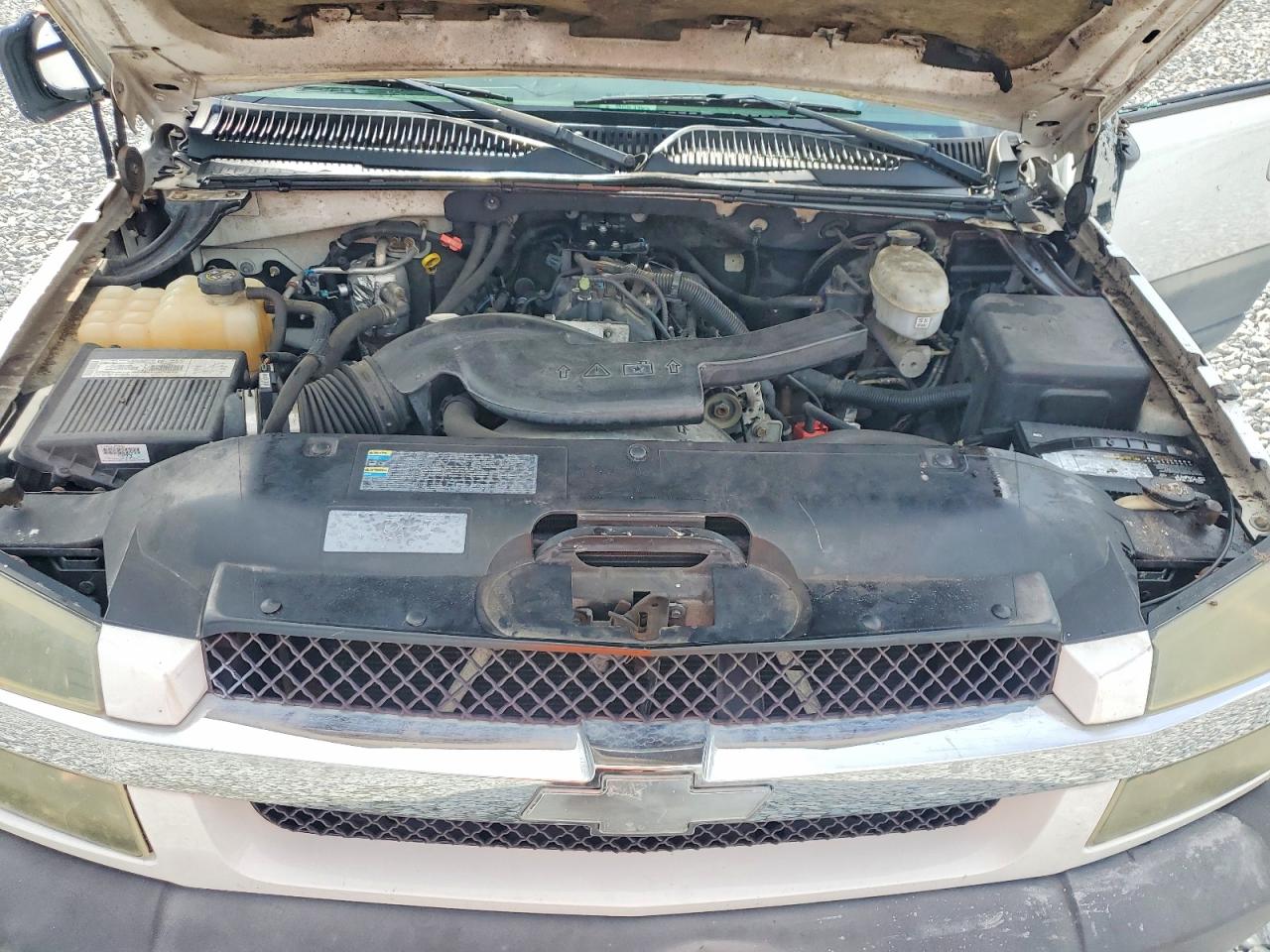 2003 Chevrolet Avalanche C1500 White vin: 3GNEC13T73G144192