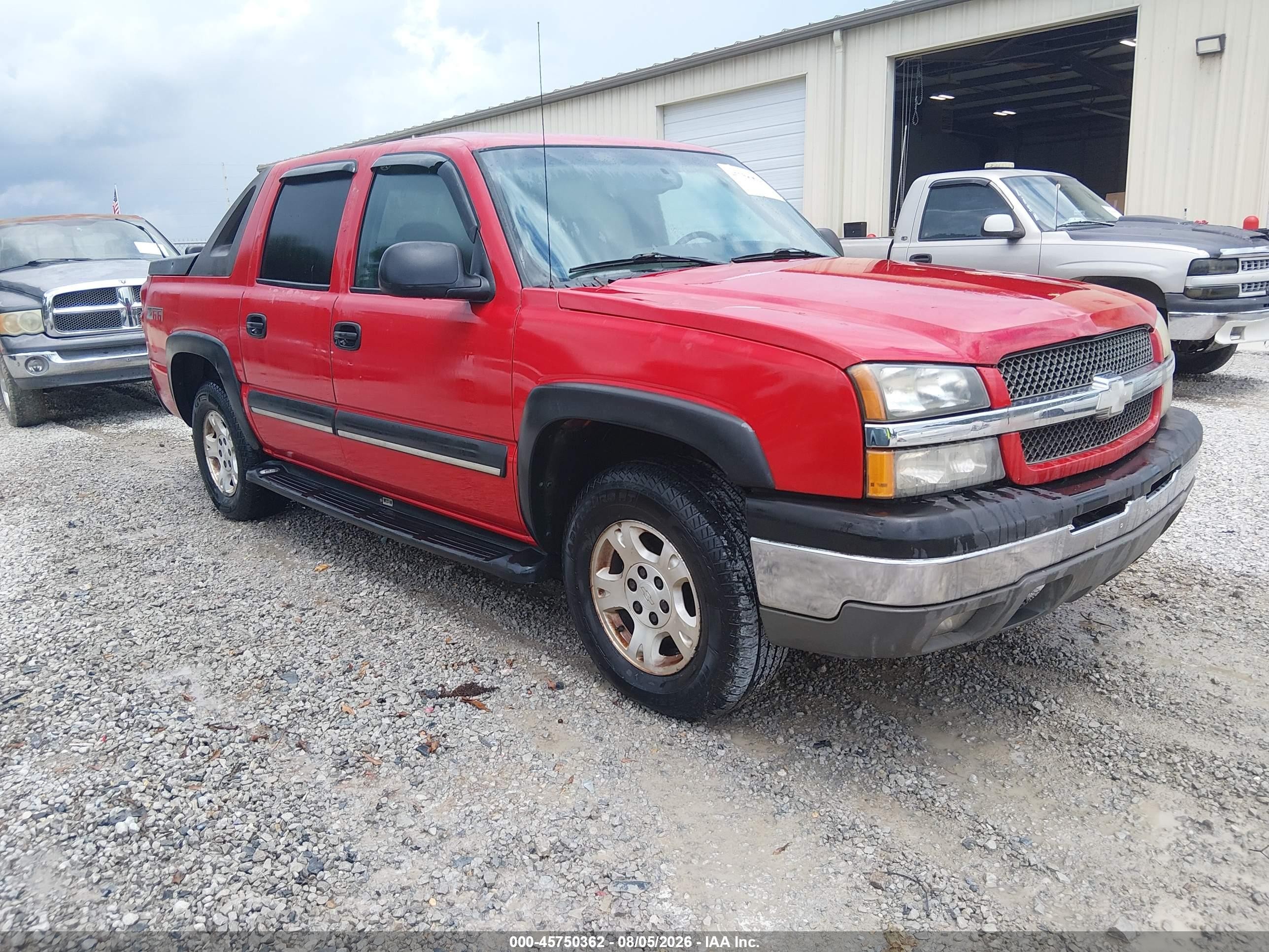 2003 Chevrolet Avalanche 1500   Red vin: 3GNEC13T73G314017